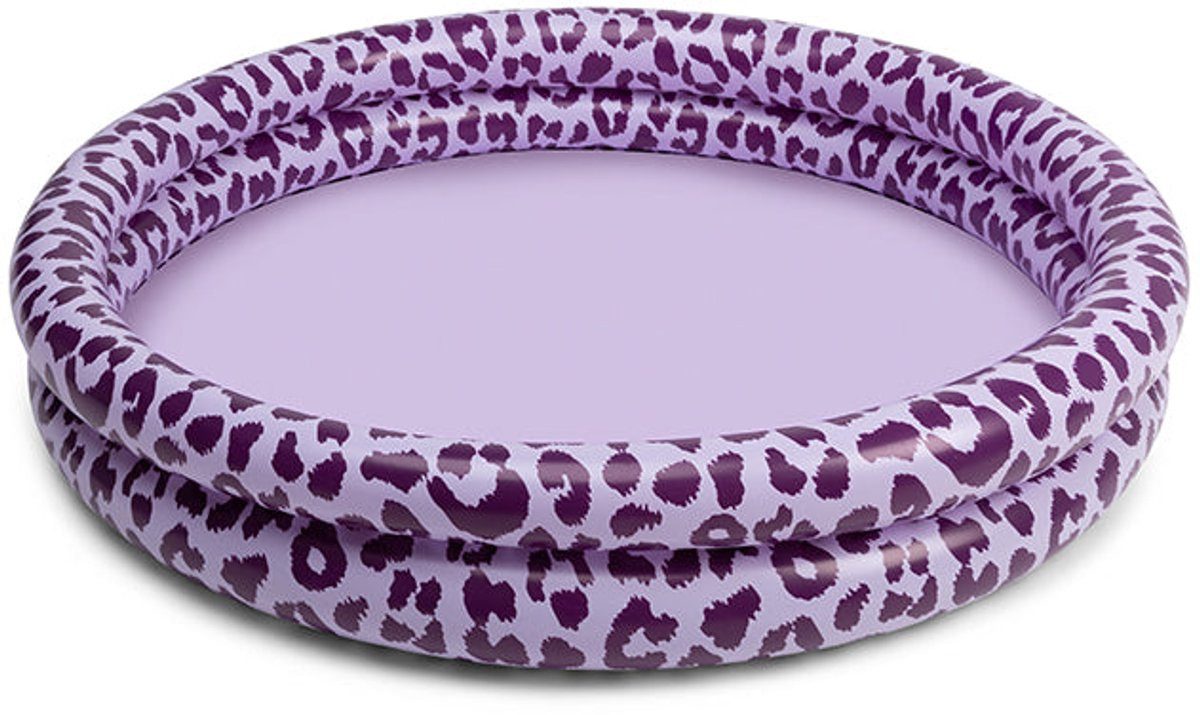 Swim Essentials Pool Swimming Pool 100 cm Soft Pink Leopard 100 x 15 cm, Swimmingpool Planschbecken