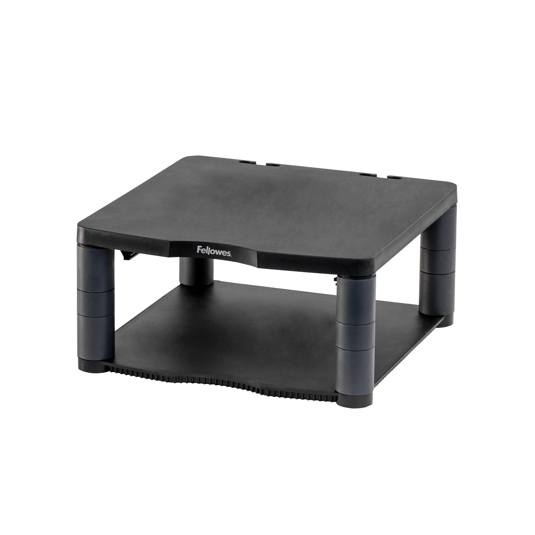 FELLOWES Monitor-Halterung 1 Monitorständer Premium hvst. - graphit, (bis 21.00 Zoll, 1-tlg., Integriertes Kabelmanagement, Integrierte Ablage, Höhenverstellbar)