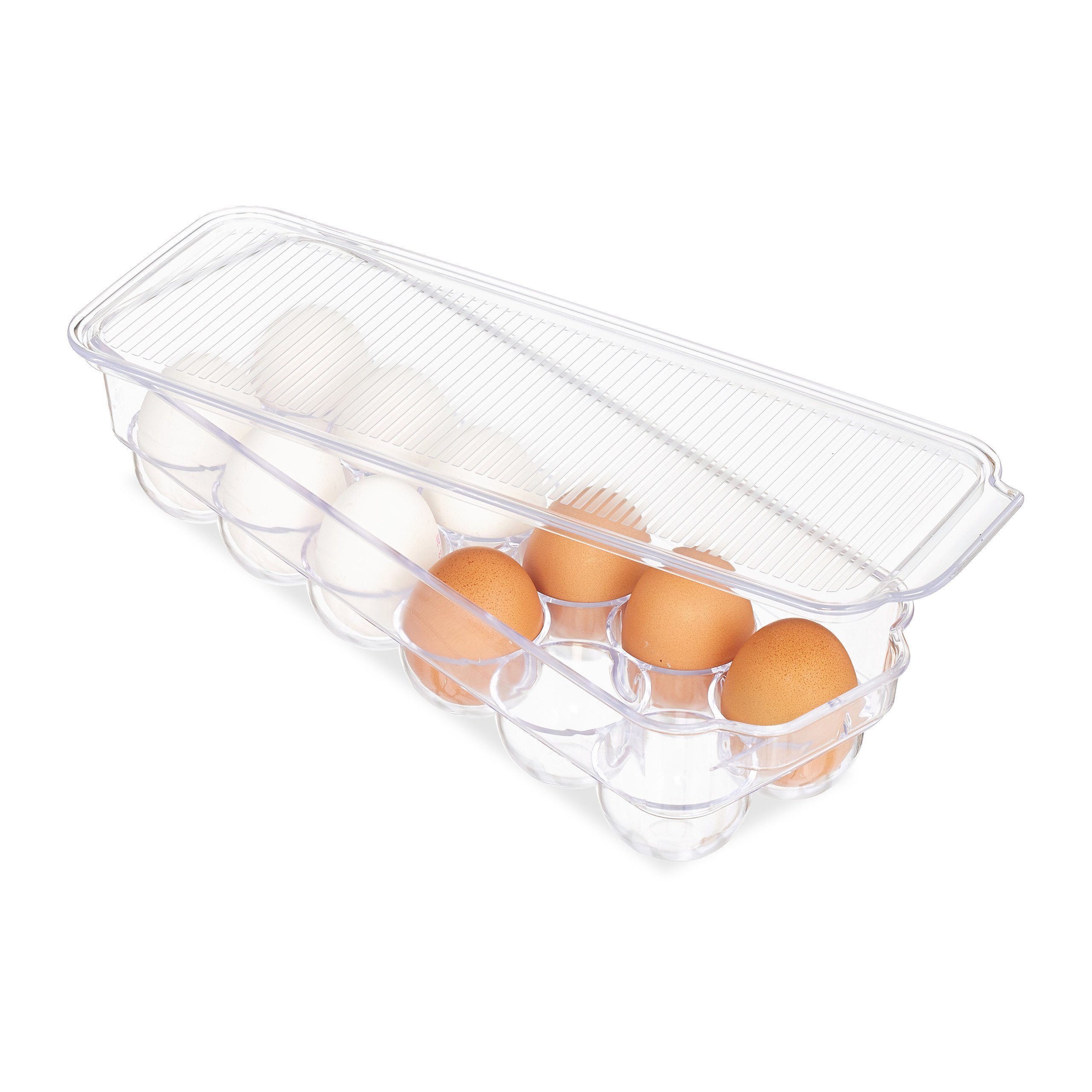 Eierbox Kühlschrank 12 relaxdays Korbeinsatz Eier