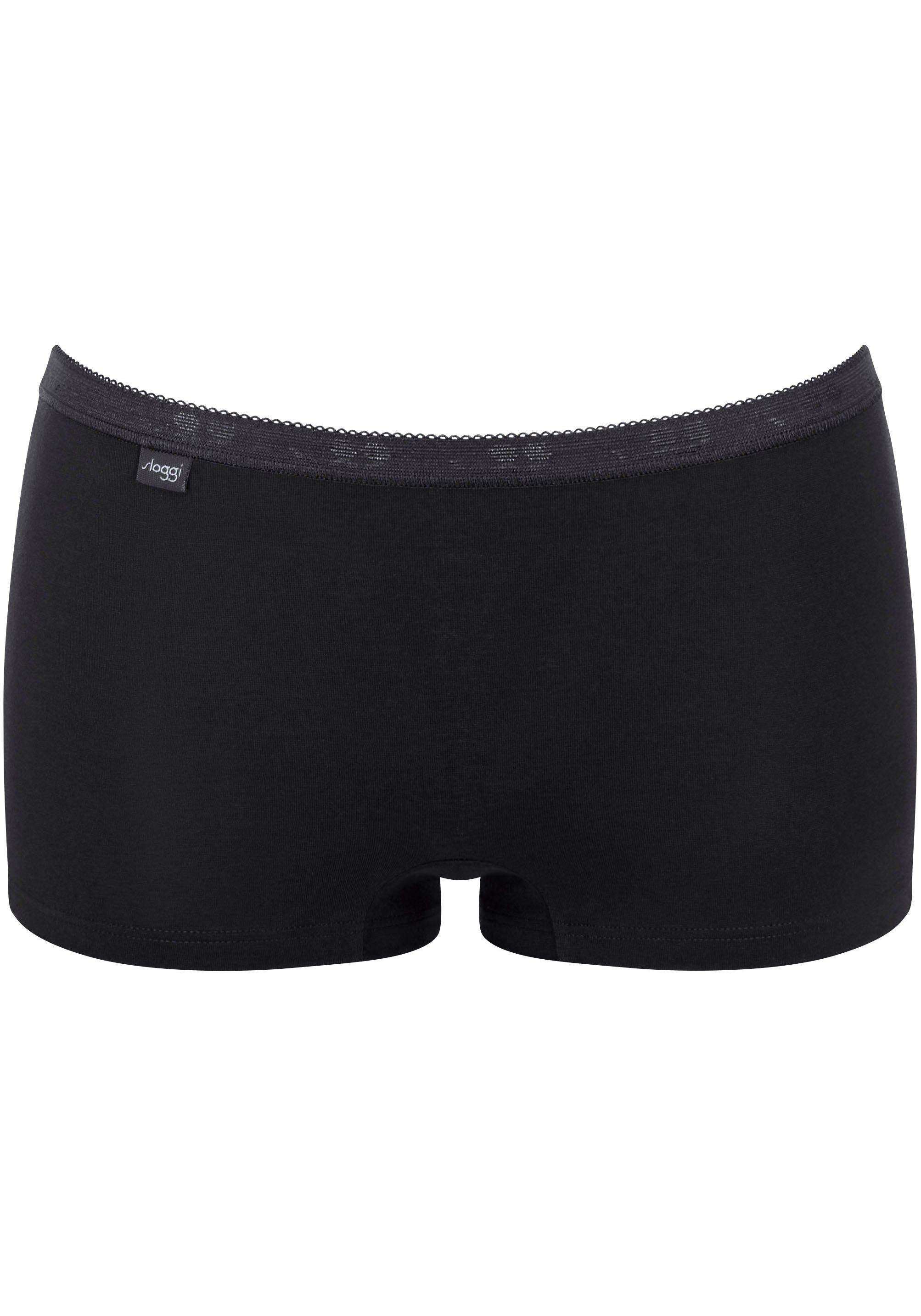 Sloggi Panty Basic + (Packung, sloggi-Flag 2-St) Short kleinem black mit