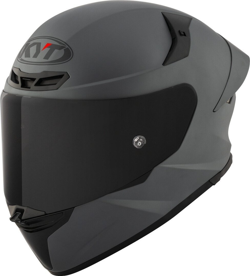 KYT Motorradhelm TT-Revo Plain Helm, Pinlock, Ratschenverschluss, Spoiler, ECE 22.06