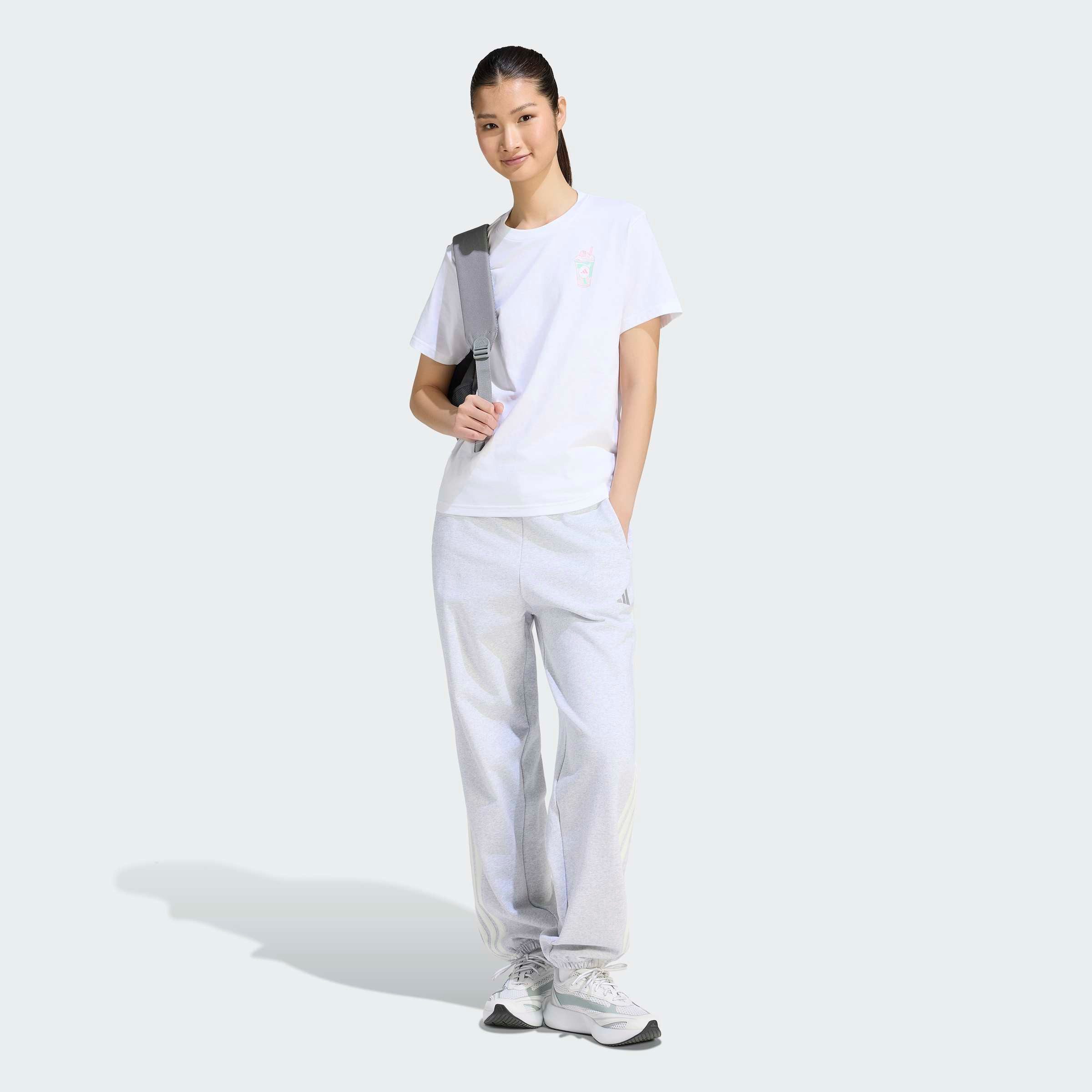 adidas Sportswear Sporthose W AK 3S L CF PT ohne Verschluss, aus Baumwolle, normale Weite