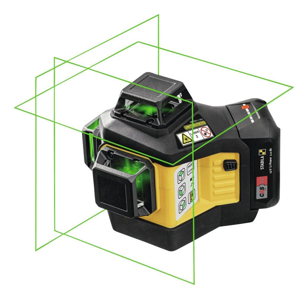 Stabila Punkt- und Linienlaser, Multilinien-Laser LAX 600G 5-teilig