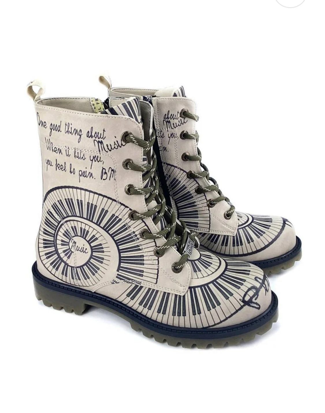 LaMarta Stiefel mit Klaviermuster Vegan MAT133 günstig online kaufen