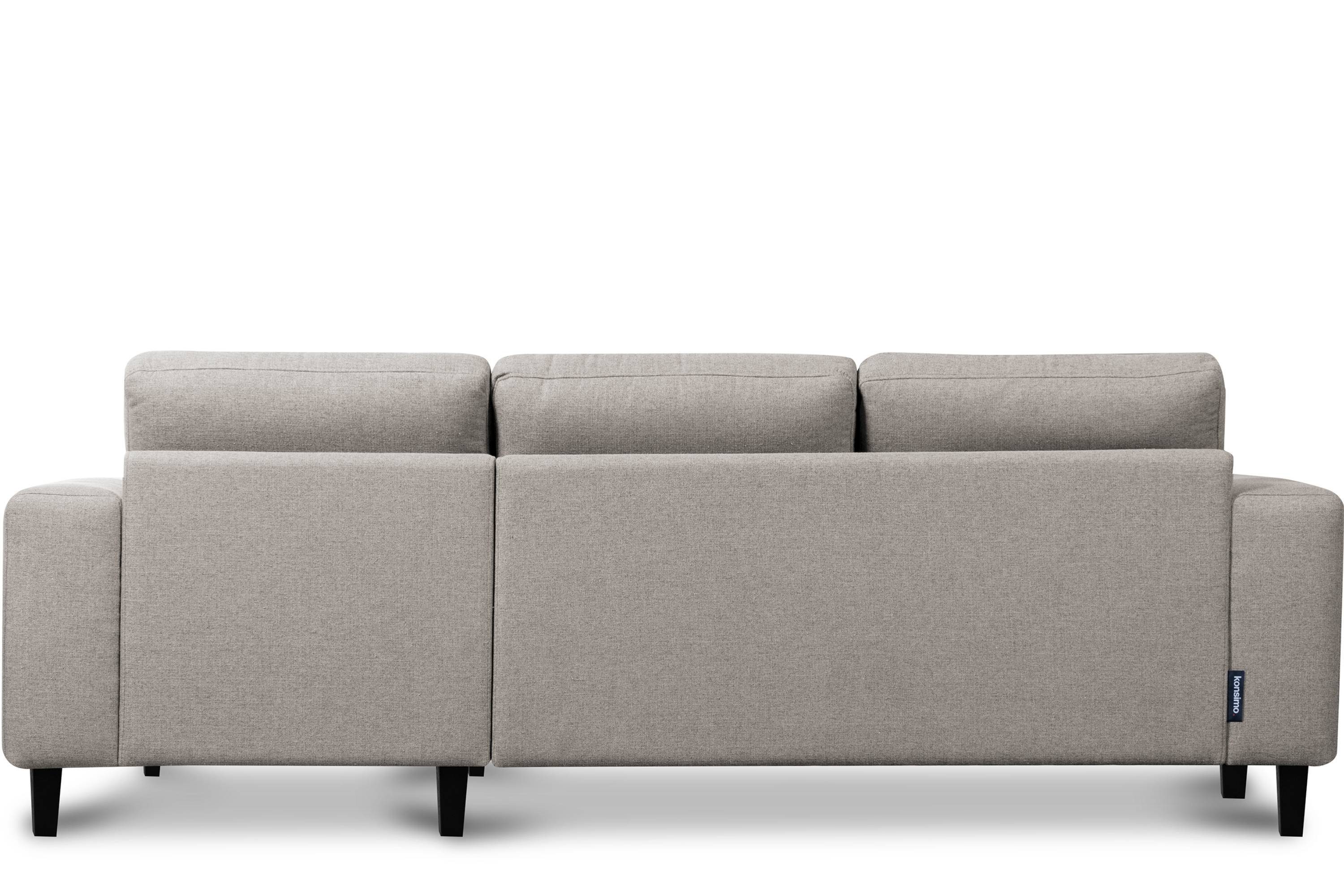 Ecksofa zeitloses rechts/links, Konsimo Ecksofa beige ALIO | beige Massivholzbeine, Design | beige