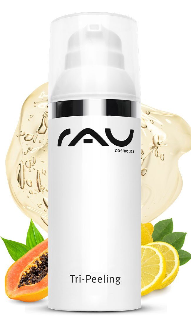 RAU Cosmetics Gesichtspeeling Enzym- & Gesichtspeeling und mit 1-tlg., Tee, Papaya Fruchtsäurepeeling Weißem