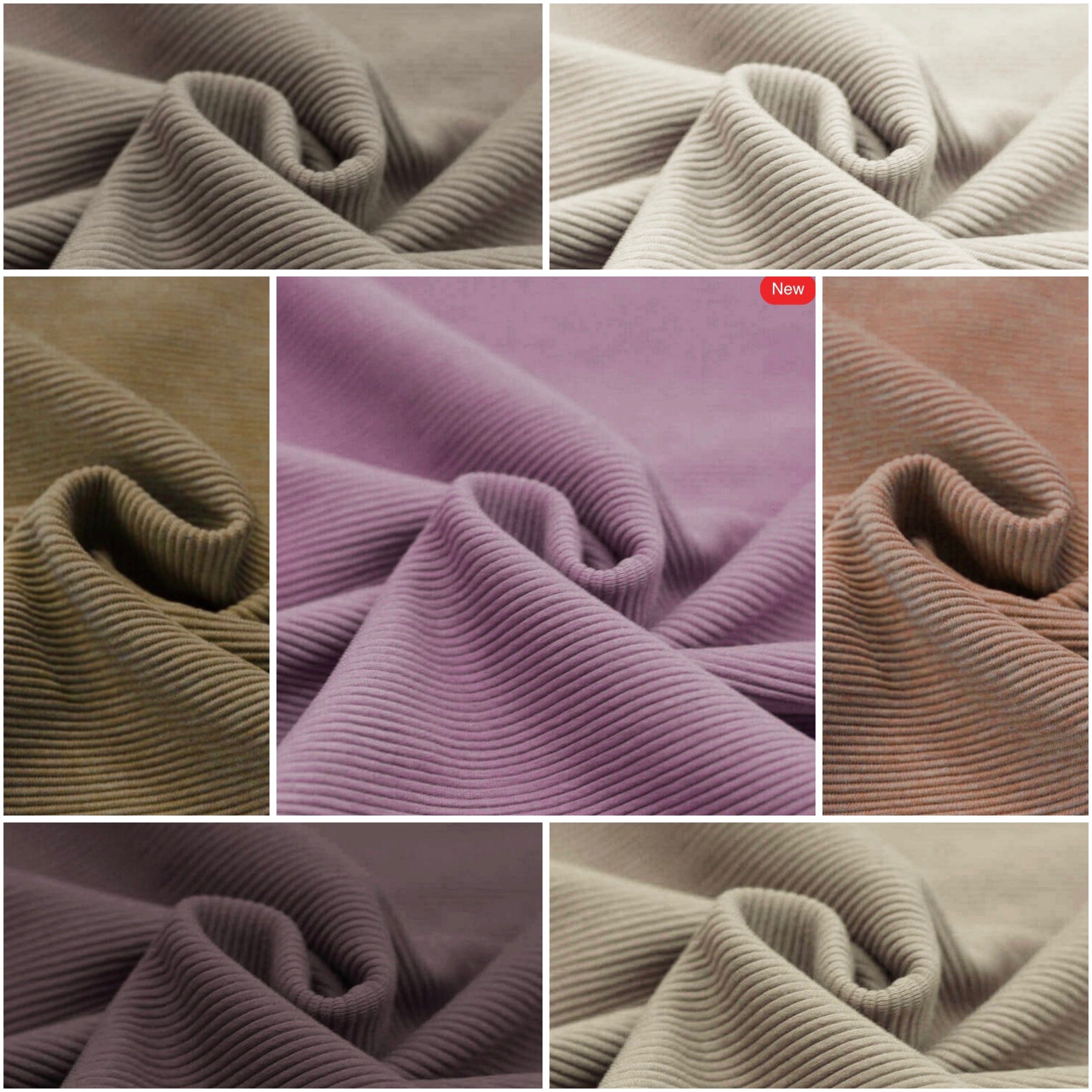 nadycat Stoff OTTOMAN RIB JERSEY, Rippenjersey, verschiedene Farben, beim Kauf mehrer Anzahlen werden diese am Stück geschnitten