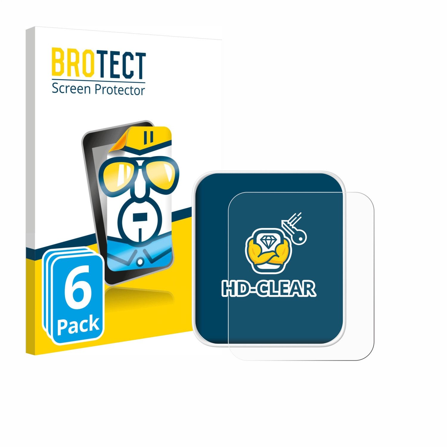 BROTECT Displayschutzfolie Schutzfolie für SwitchBot Hub 2, 6 Stück, Displayschutz Schutz Folie Klar Transparent