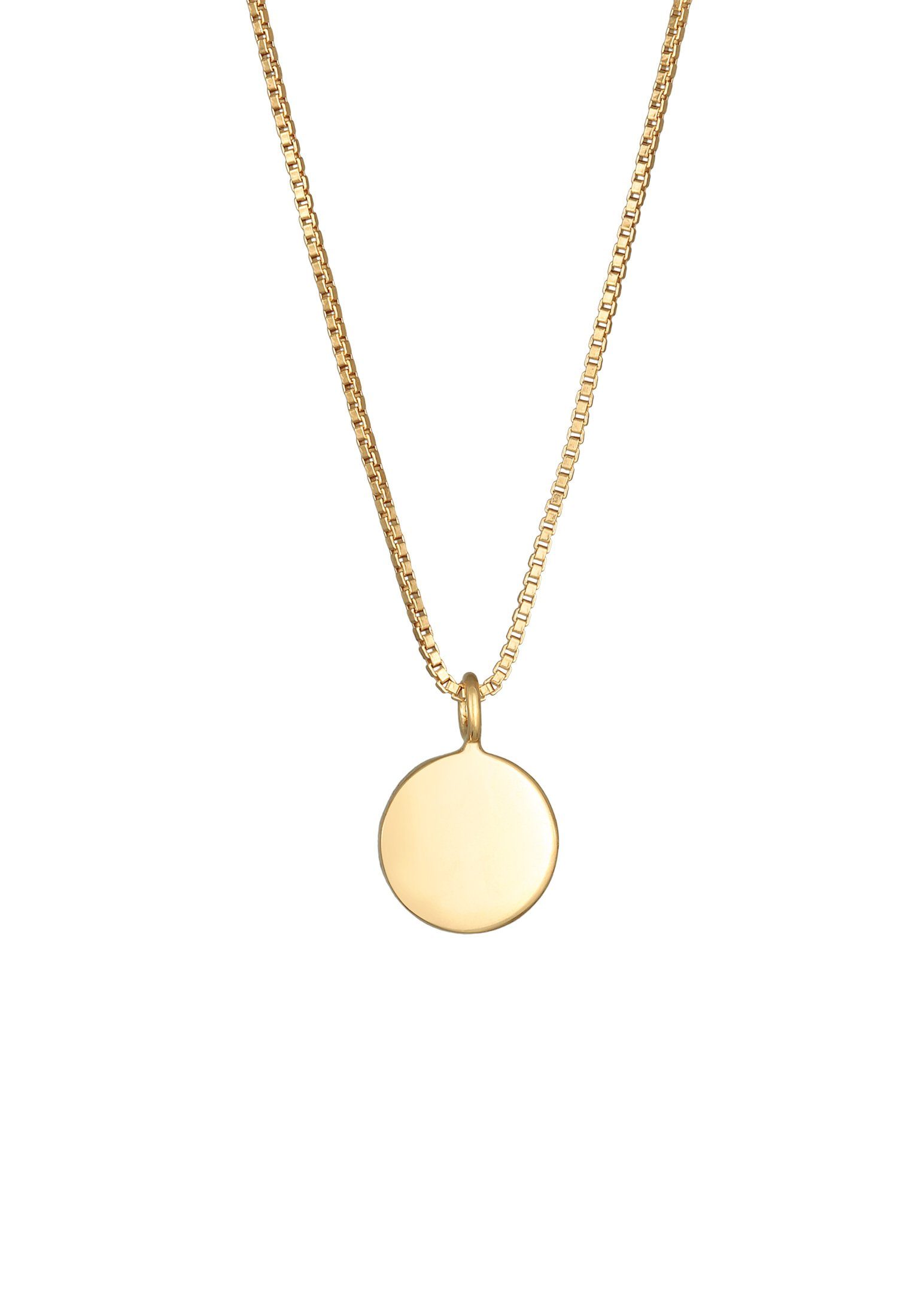 Elli Kette mit Anhänger Kristalle Plättchen Anhänger 925 Silber, Plättchen günstig online kaufen