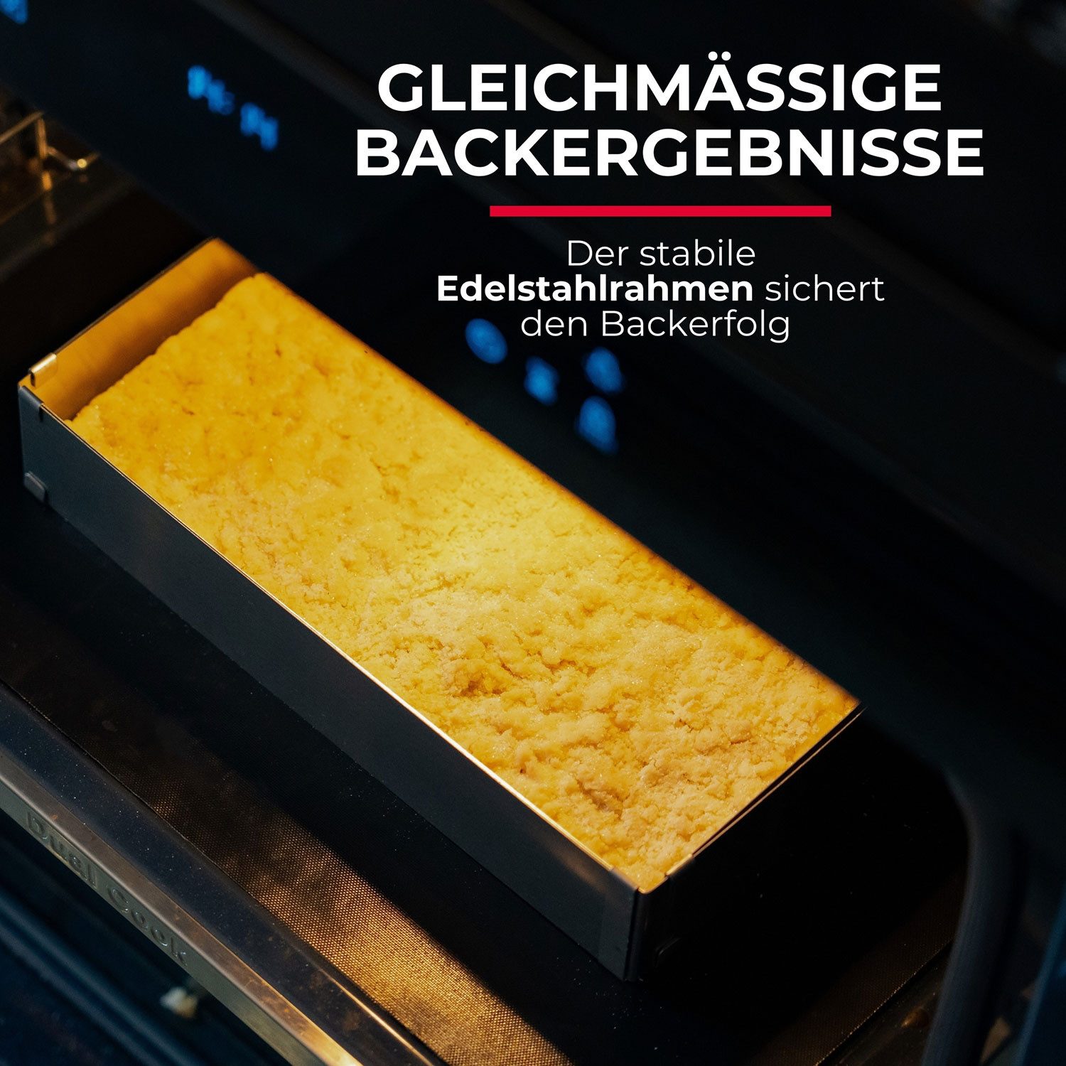 WESTMARK Backform Mit Teiler, Stufenlos verstellbar, Kuchen- und Pizzarahmen