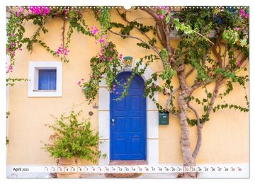 CALVENDO Wandkalender Griechische Inseln - Ein Jahr im Mittelmeer (Premium, hochwertiger DIN A2 Wandkalender 2023, Kunstdruck in Hochglanz)