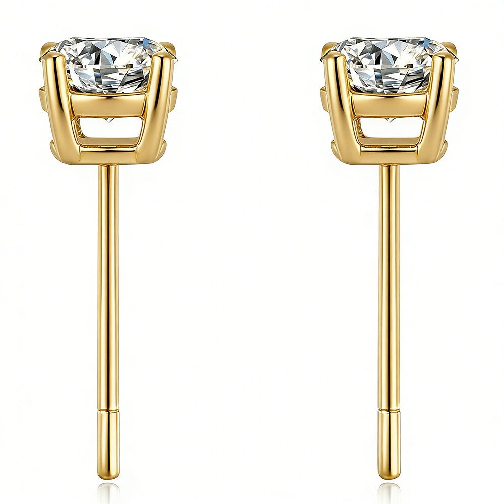 Sternvoll Paar Ohrstecker Klassische Ohrstecker mit 0,20 ct Diamanten 18K G günstig online kaufen