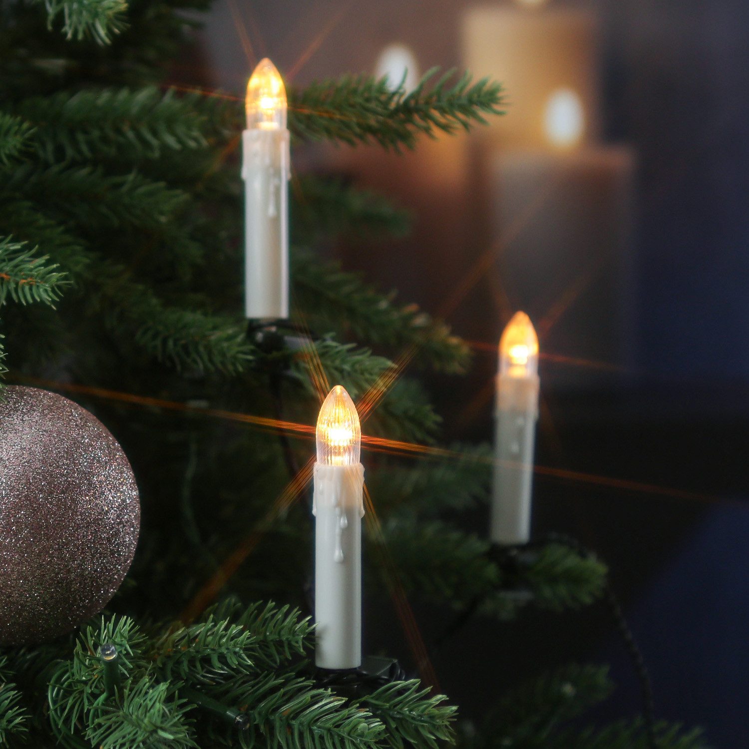 MARELIDA LED-Christbaumkerzen Weihnachtskerzen Lichterkette Weihnachtsbaum günstig online kaufen