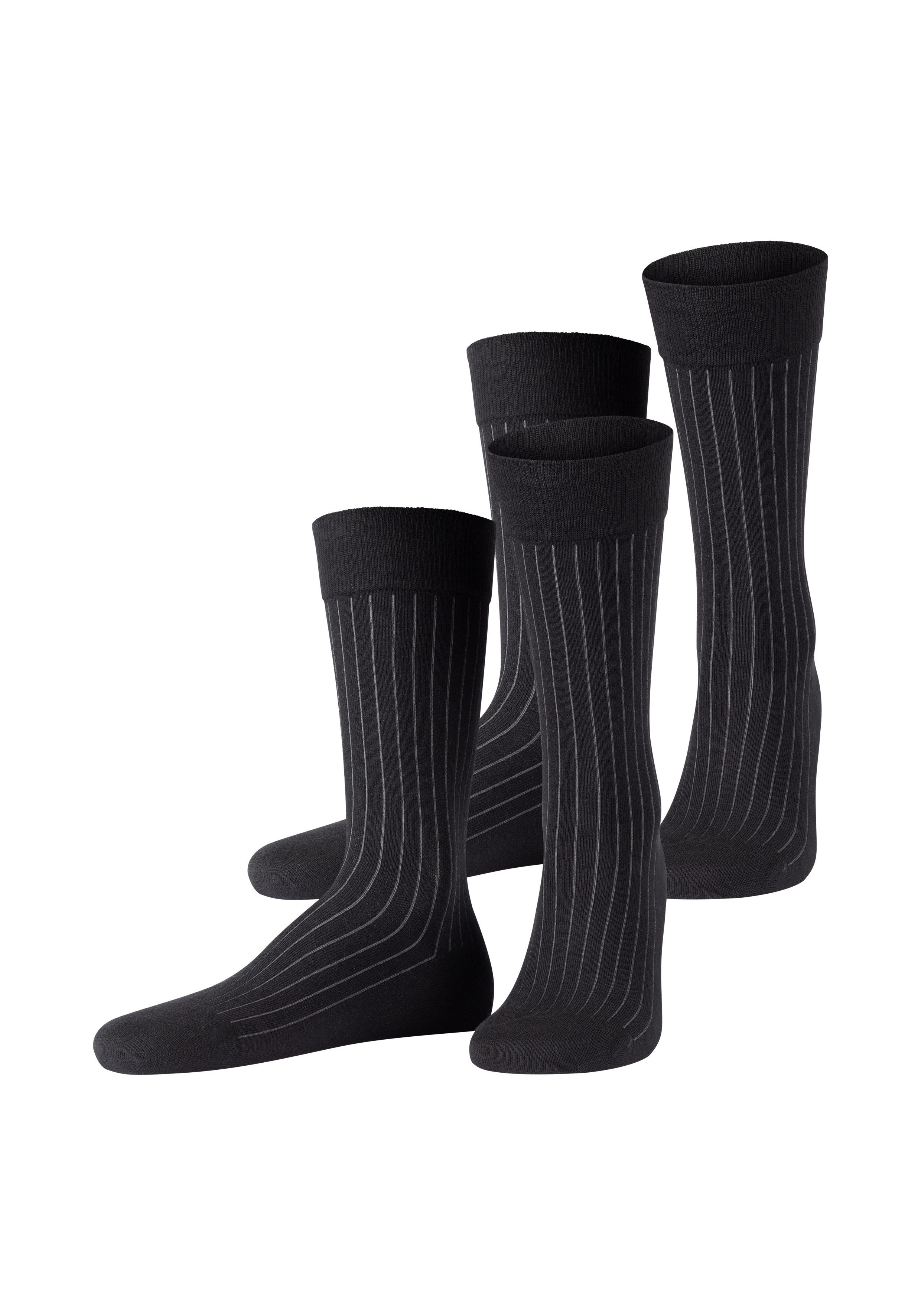 JOOP! Socken premium essentials (2er Pack) mit elastischem Bund