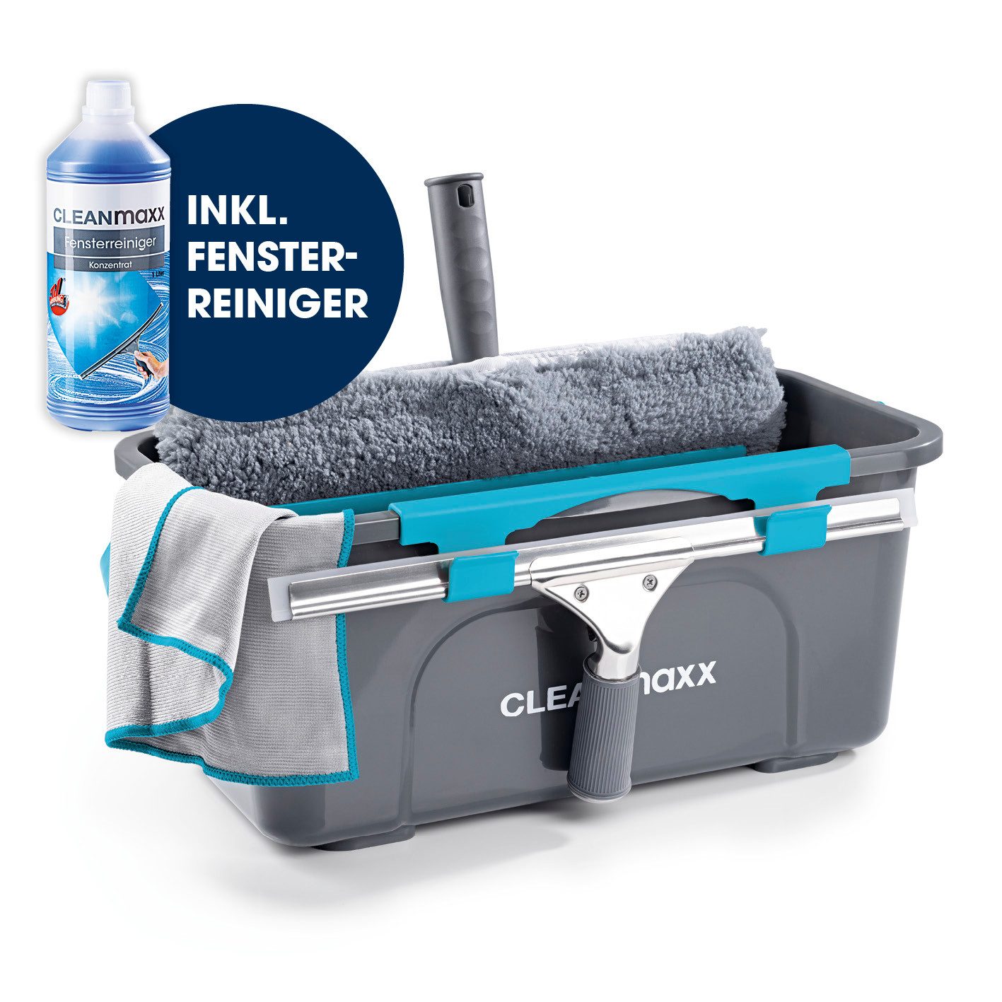 CLEANmaxx Sprühwischer Fensterreiniger (7-tlg) Streifenfreies Putzen, Haus & Auto