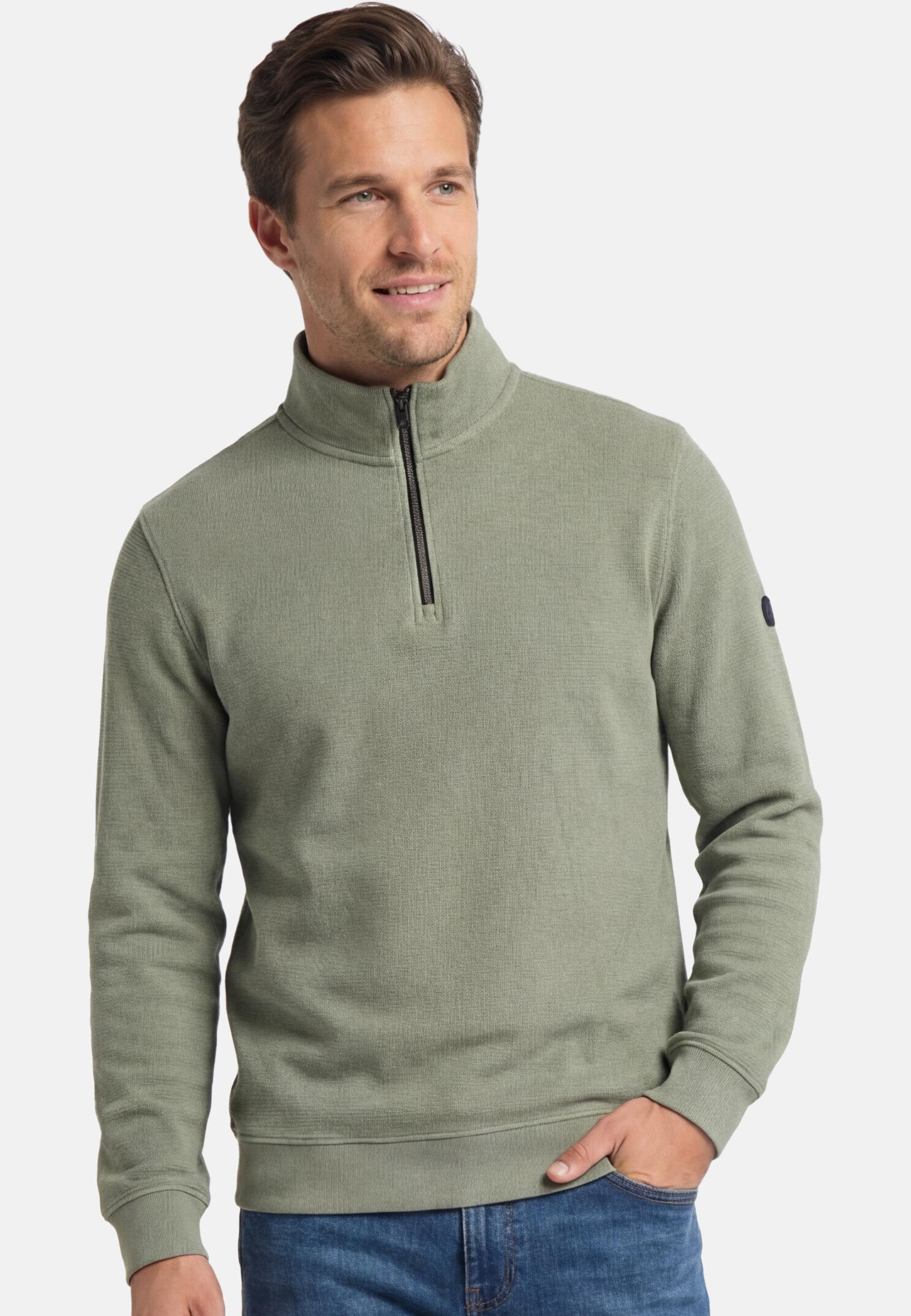 Redmond Strickpullover Basic (1-tlg) Troyer - Baumwolle - Atmungsaktiv - Tr günstig online kaufen