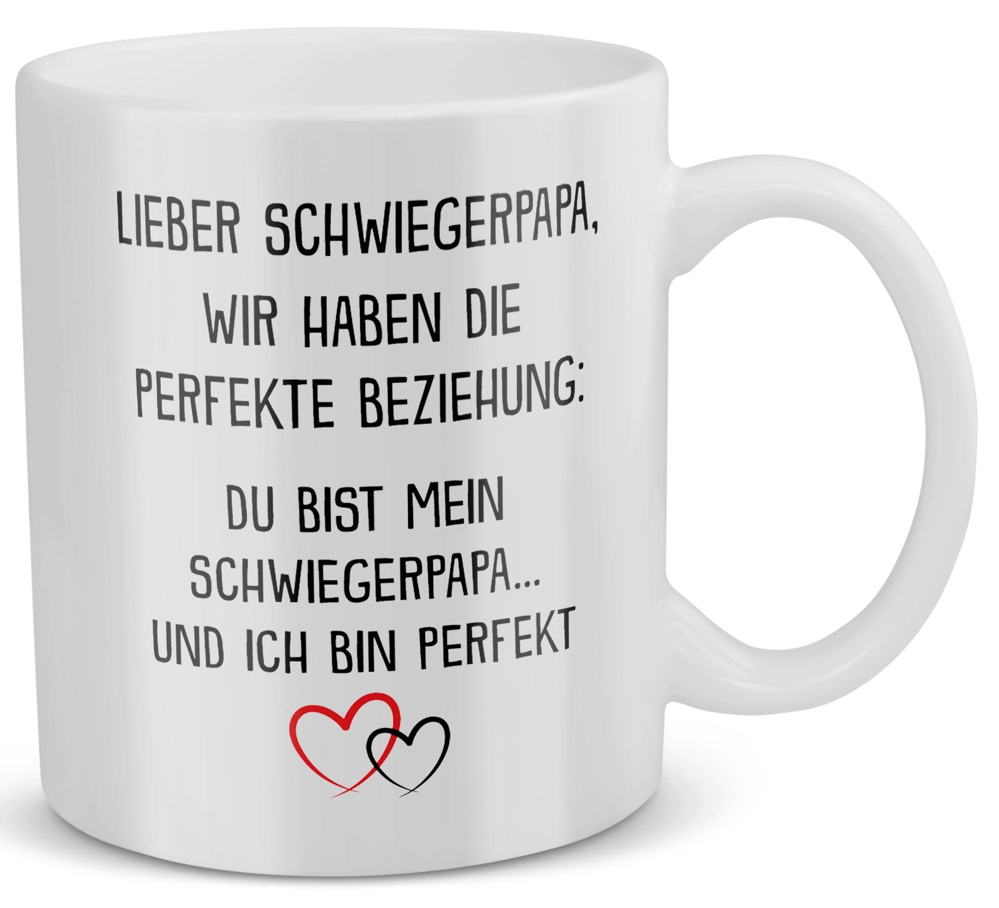 22Feels Tasse Schwiegerpapa Geschenk Hochzeit Männer Vater der Braut des Bräutigams, Keramik, Made in Germany, Spülmaschinenfest