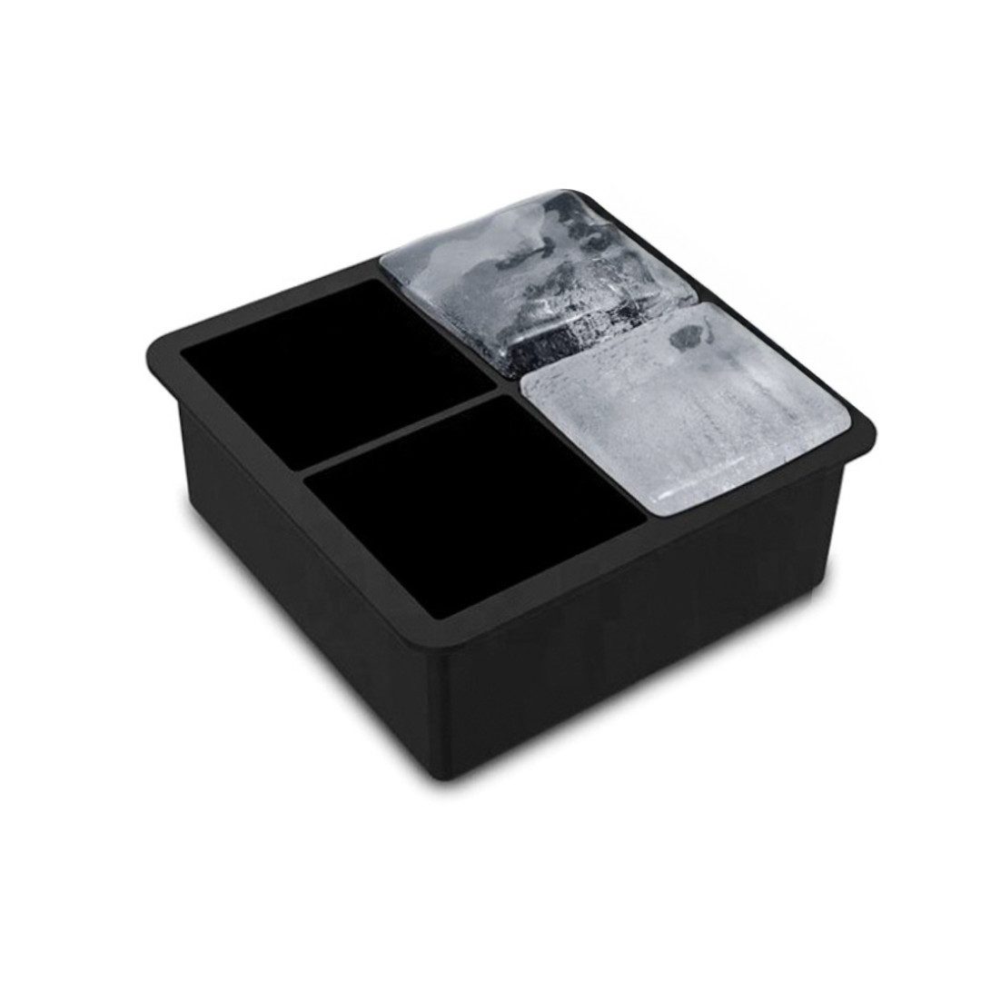 LIVINA HOME Eiswürfelform Silikon mit Trichter, bpa frei & leichtes herauslösen, Eckig, Kugel