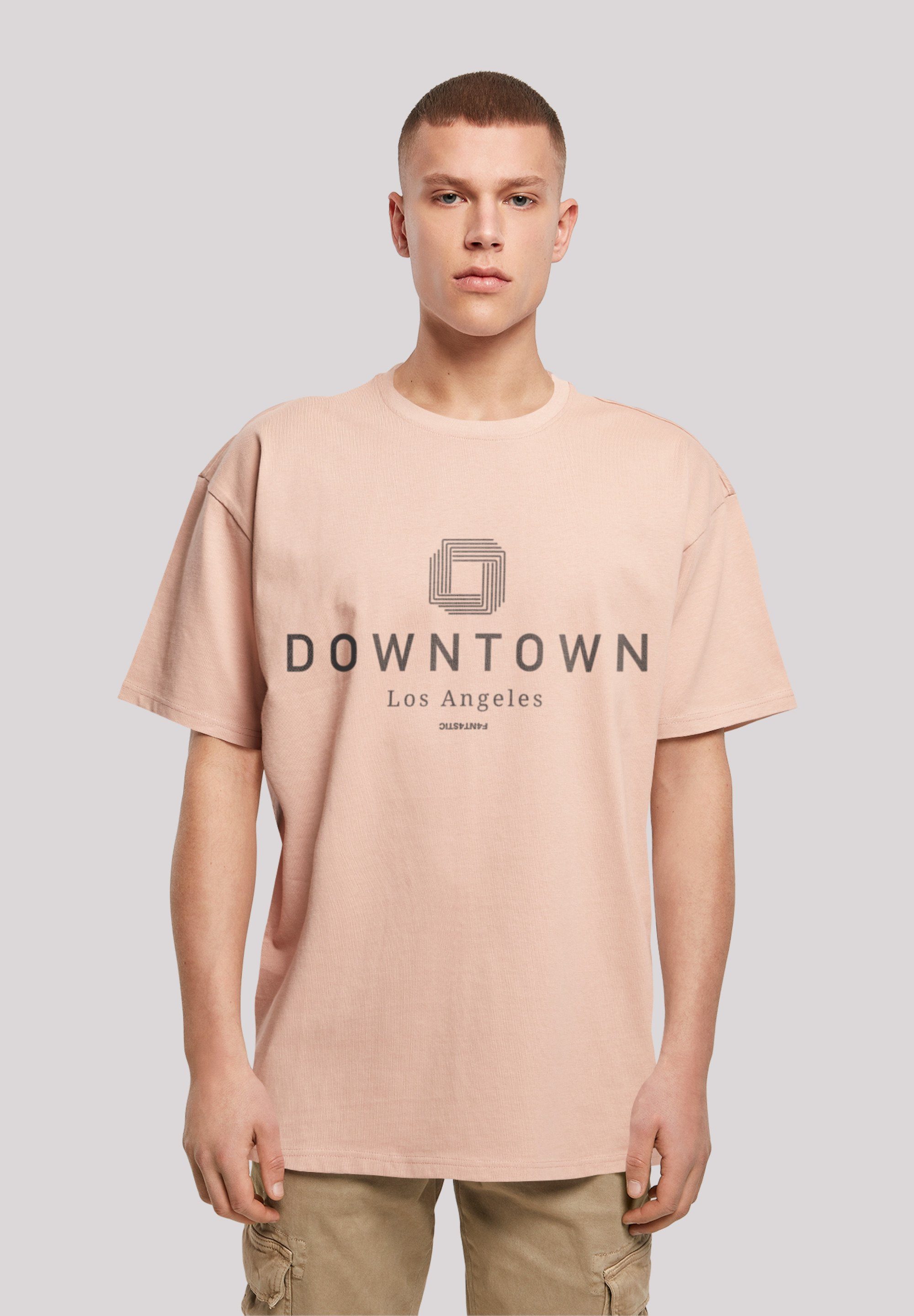 F4NT4STIC T-Shirt Downtown LA OVERSIZE TEE Print amber