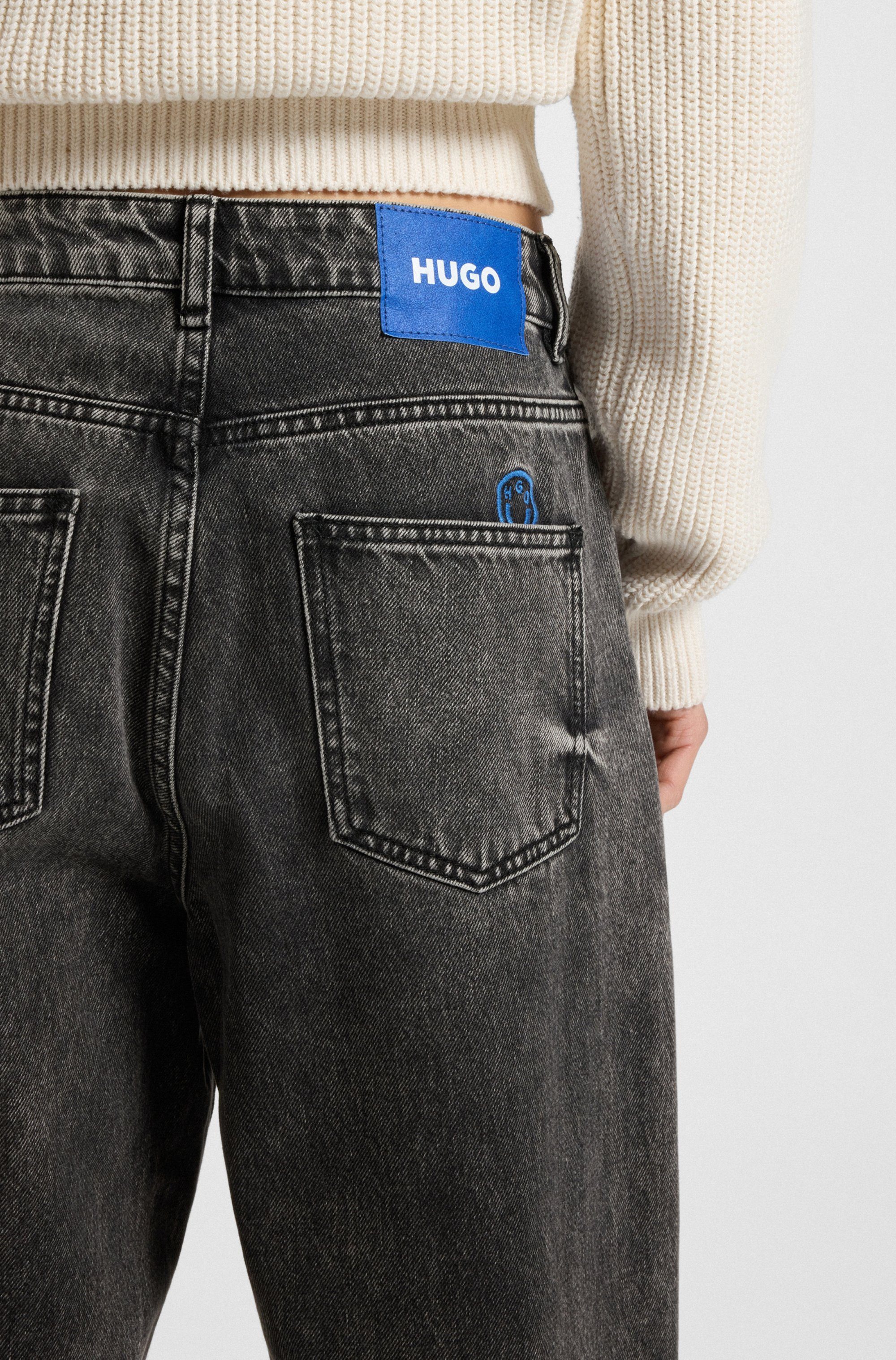 HUGO Blue 5-Pocket-Jeans Leni Low Rise im Relaxed Fit günstig online kaufen