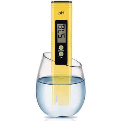 Jormftte Feuchtigkeitsmesser »PH Messgerät, Digital PH Tester 0,01 Hohe Genauigkeit PH Meter für Wasser, 0-14 PH Messbereich für Trinkwasser, Pool und Aquarium«, (Verpackung)