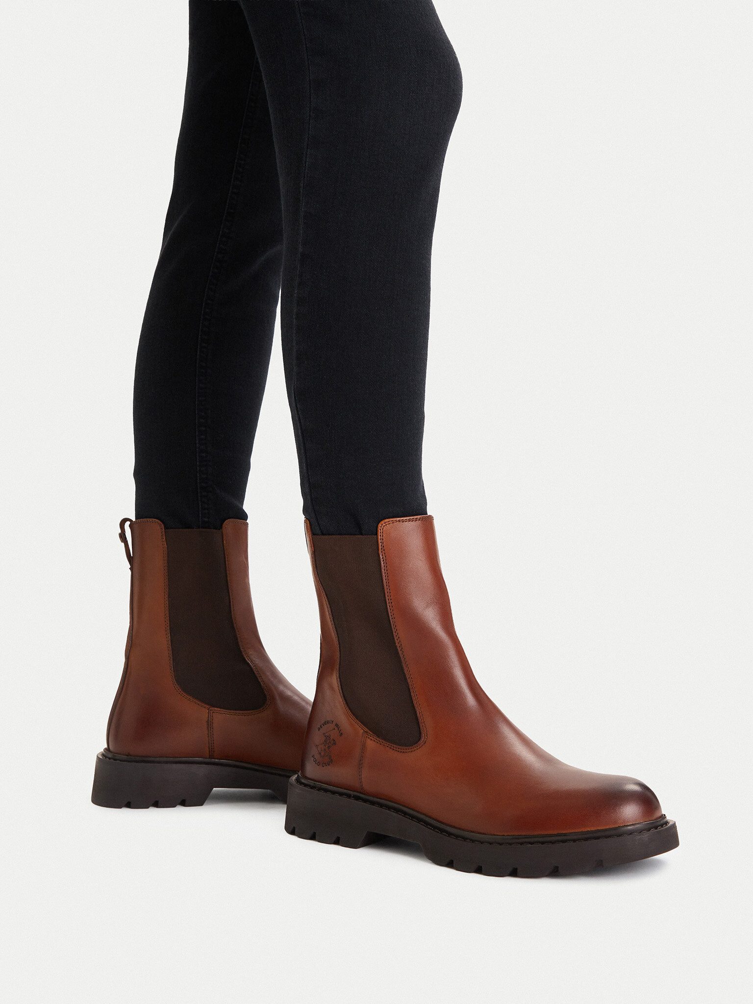 BEVERLY HILLS POLO CLUB Beverly Hills Polo Club Damenschuhe Braun BEVERLY HILLS POLO CLUB-CEO- Chelseaboots