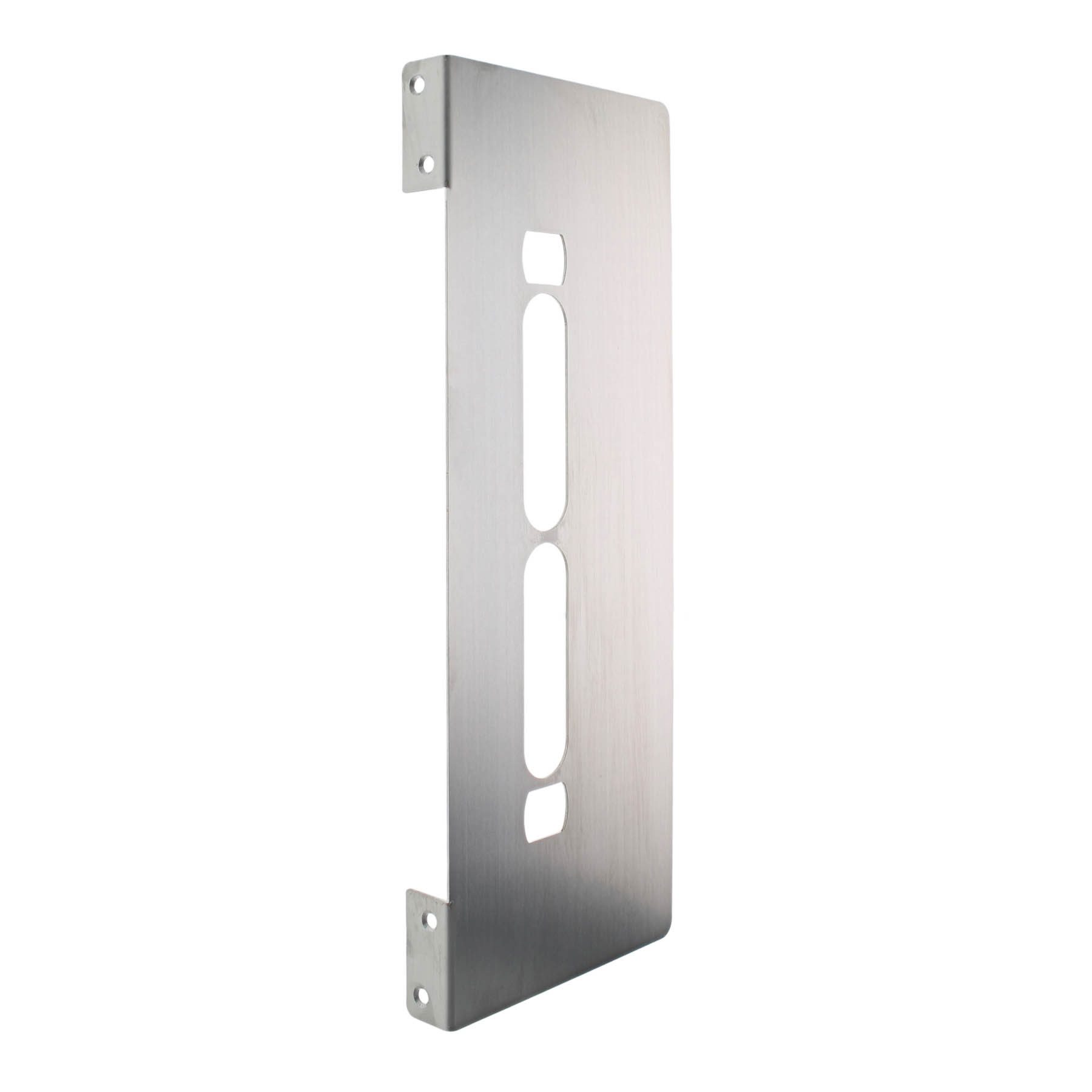 FEPS Schließblech Universal Türschonblech D=55mm Edelstahl gebürstet DIN links/rechts, 36,50 × 13,94 × 2,41 cm
