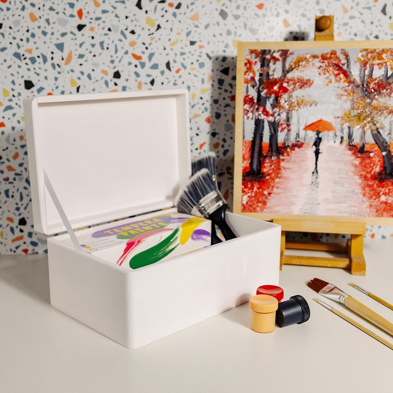 Creative Deco Holzkiste mit Deckel Groß Erinnerungsbox Baby Holzbox 30 x 20 günstig online kaufen