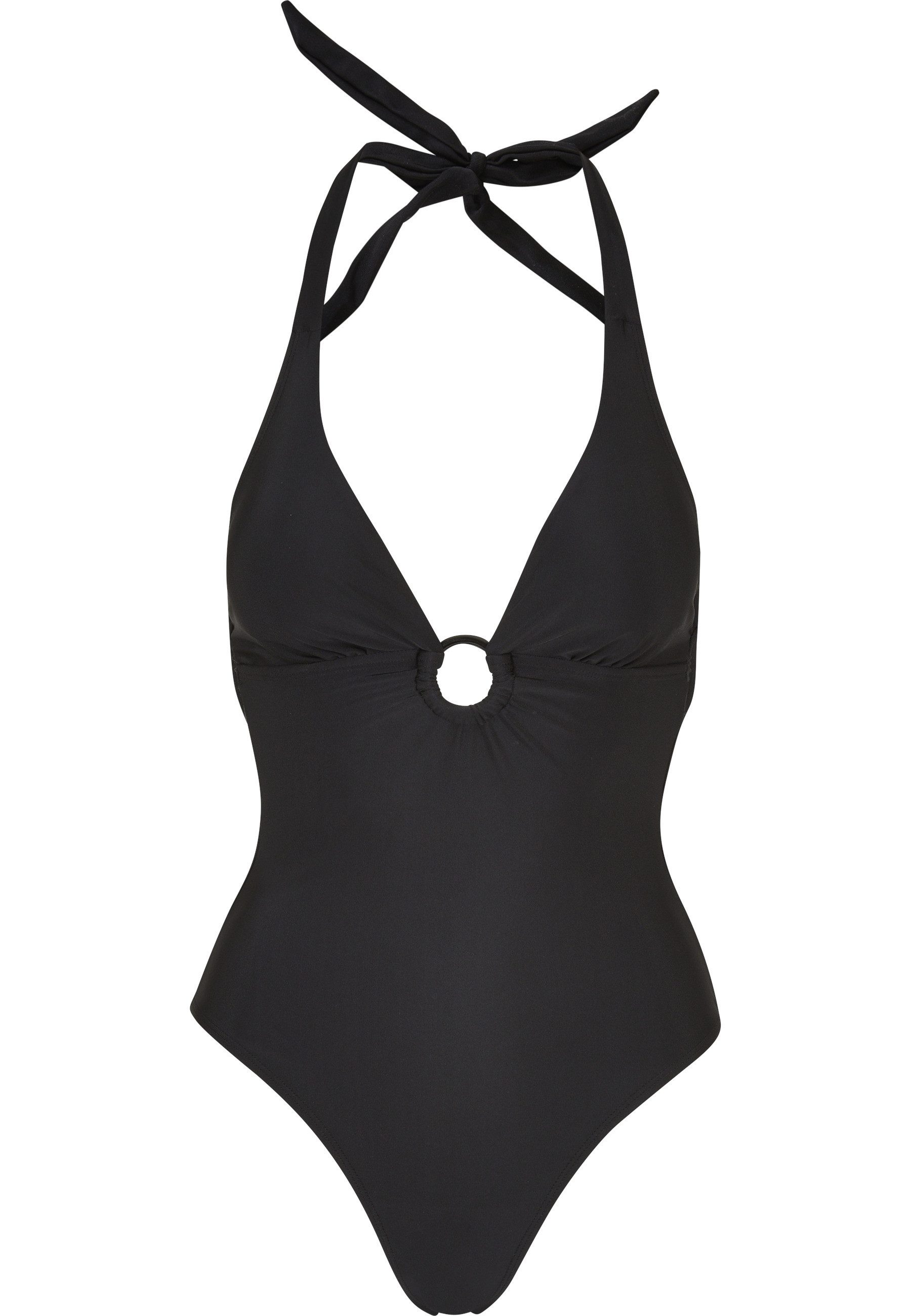 URBAN CLASSICS Badeanzug Urban Classics Damen Ladies Recycled Neckholder Swimsuit
