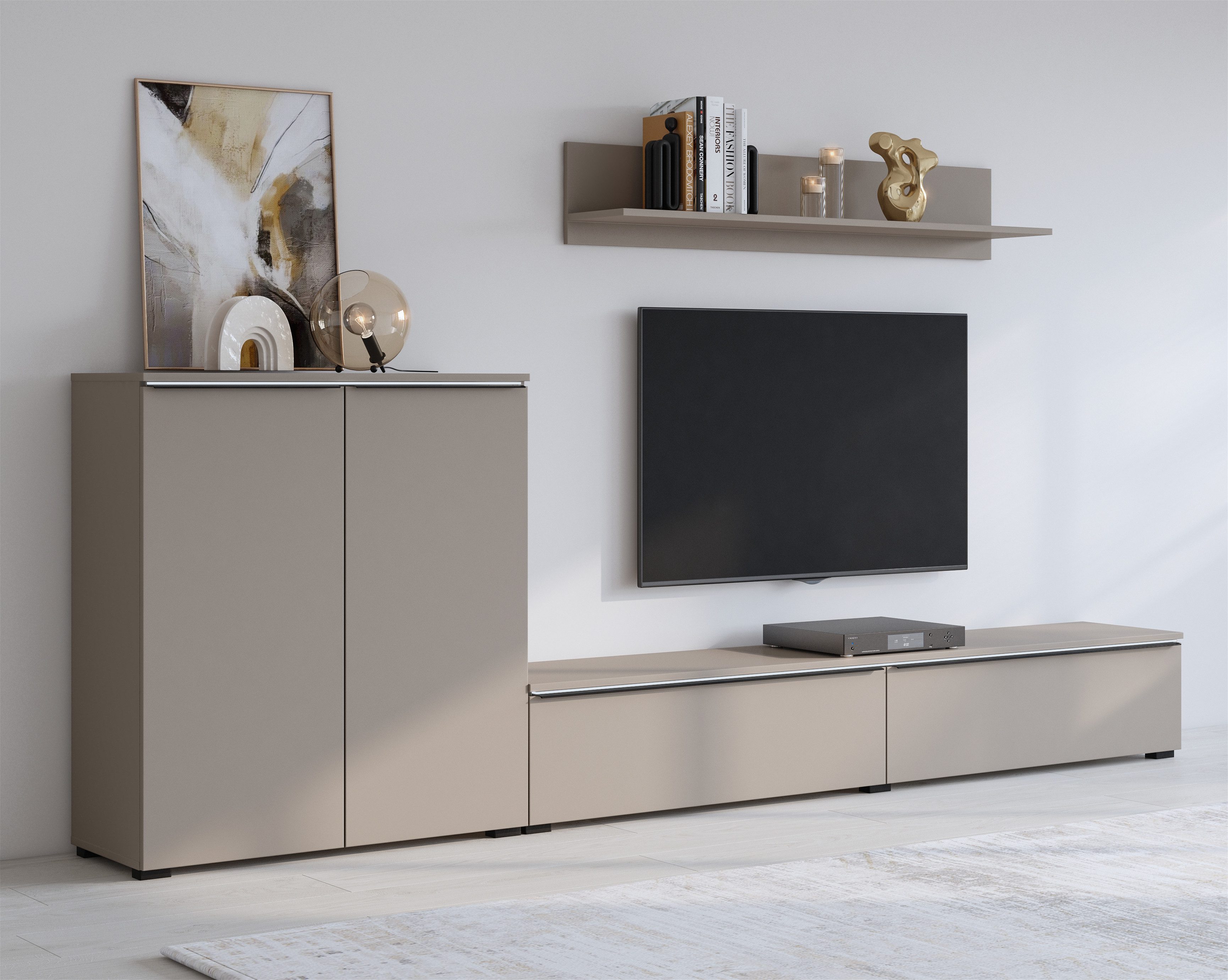 INOSIGN Wohnwand Tana, Breite 260 cm, moderne Anbauwand, (3-St), Mediawand günstig online kaufen