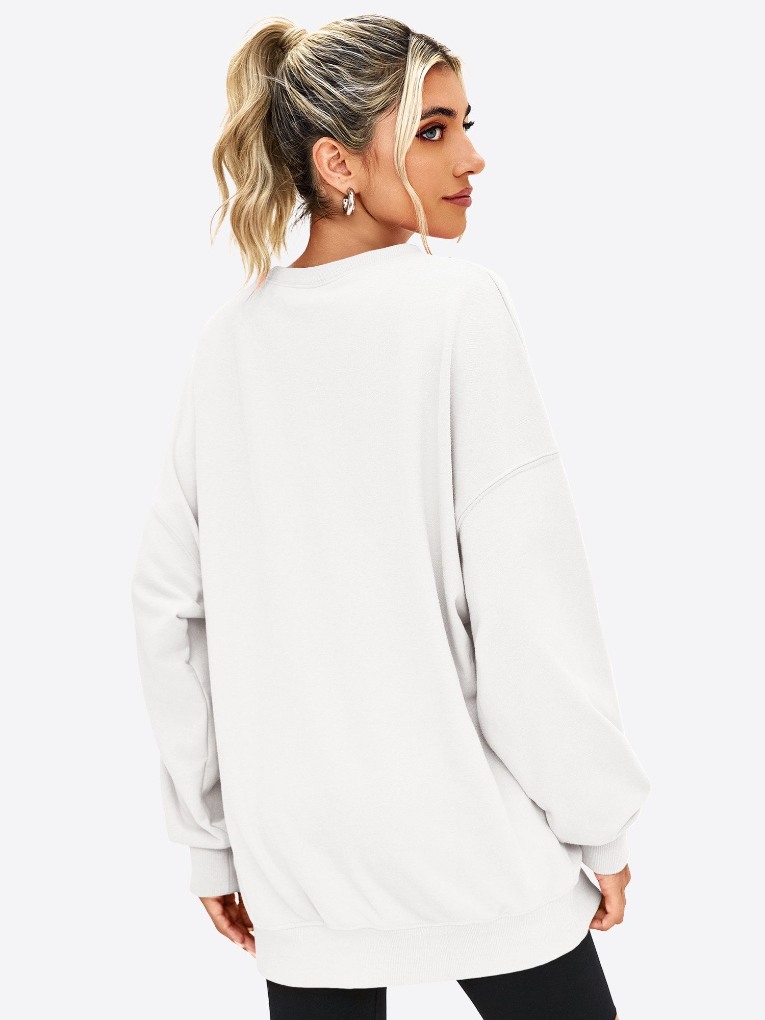 Imily Bela Sweatshirt Damen Oversize Pullover mit Rundhalsausschnitt (Packu günstig online kaufen