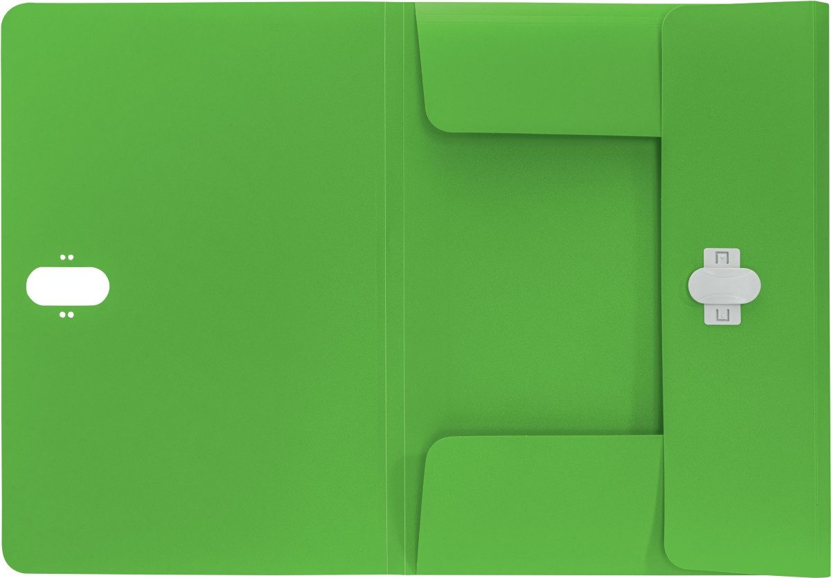 LEITZ Fächermappe Dokumentenmappe Recycle A4 PP grün