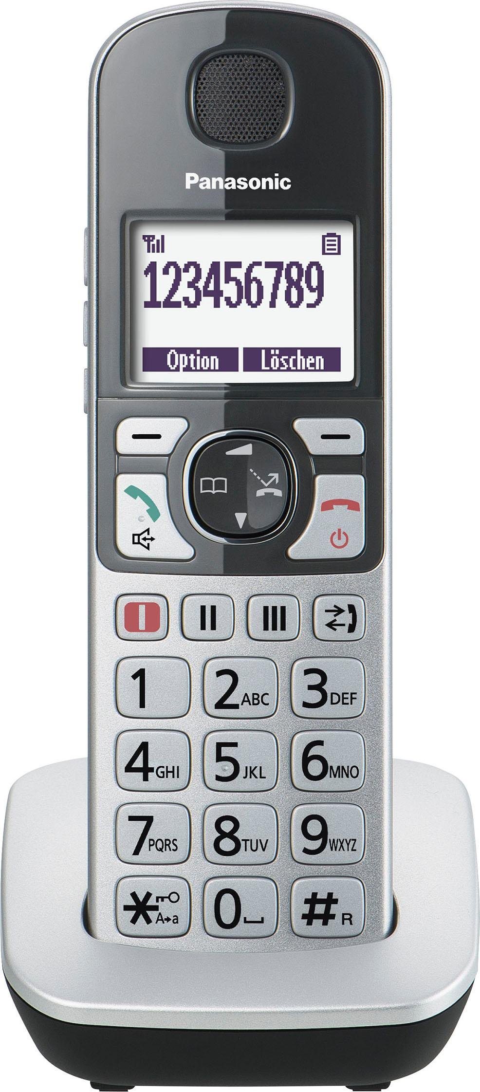 »KX-TGQ500« Seniorentelefon (Mobilteile: 1, mit IP-Technologie) »KX-TGQ500« Seniorentelefon (Mobilteile: 1, mit IP-Technologie)