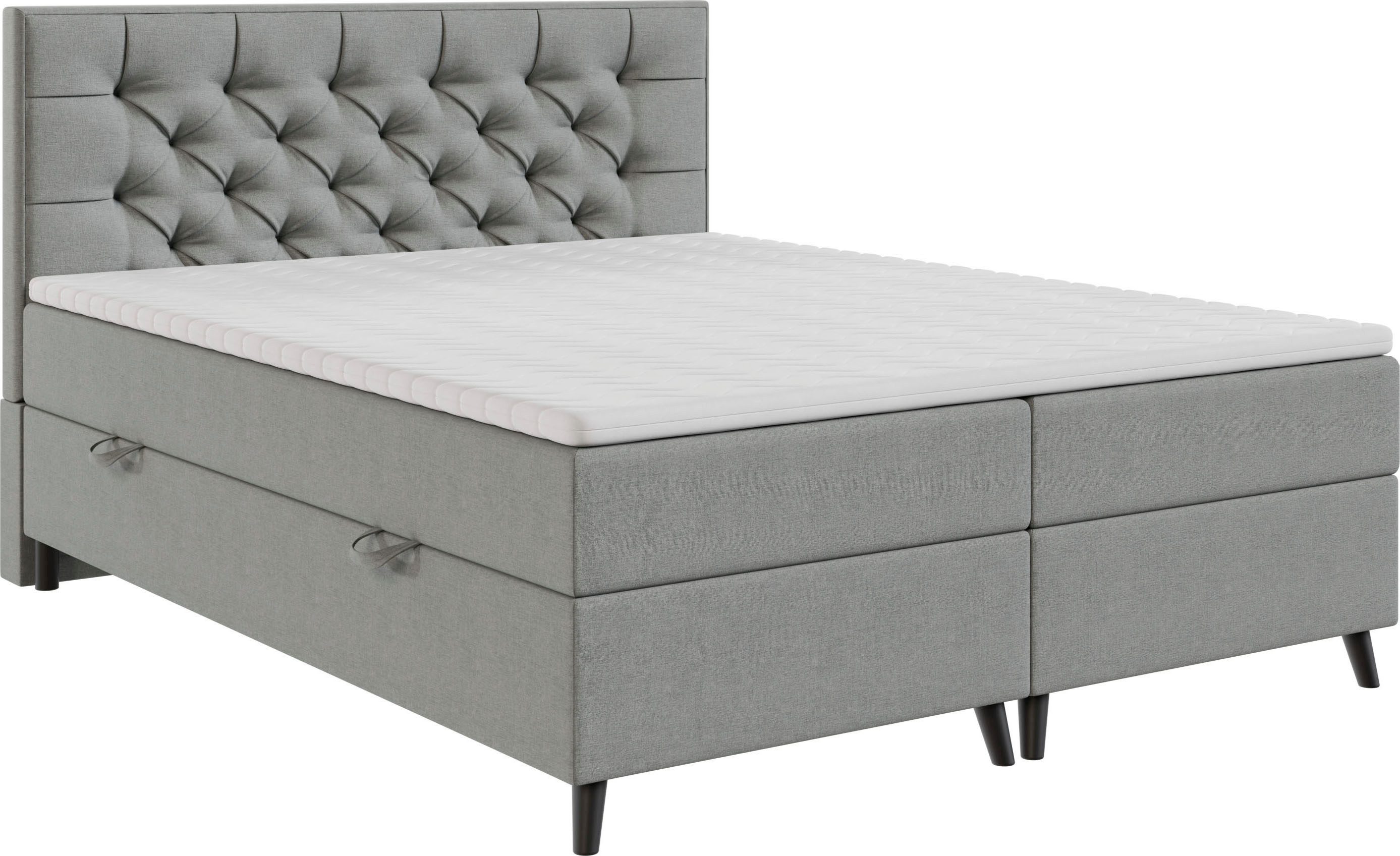 FORTE Boxbett CABO erhältlich in den Breiten 140cm, 160cm & 180cm, inkl. Bettkasten, erhältlich in verschiedenen Farben