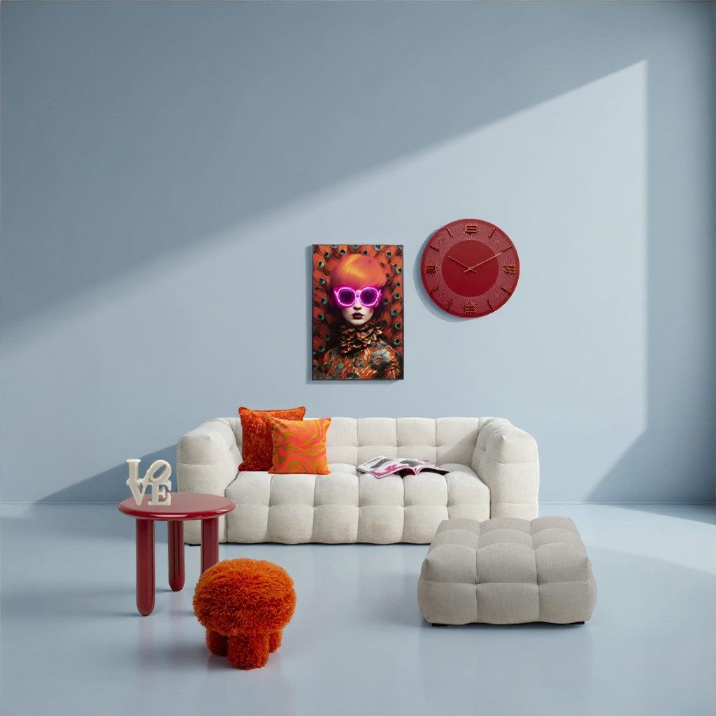 Kare Design LED-Bild Gerahmtes Bild Fancy Lady 75x55cm, verschiedene Farben