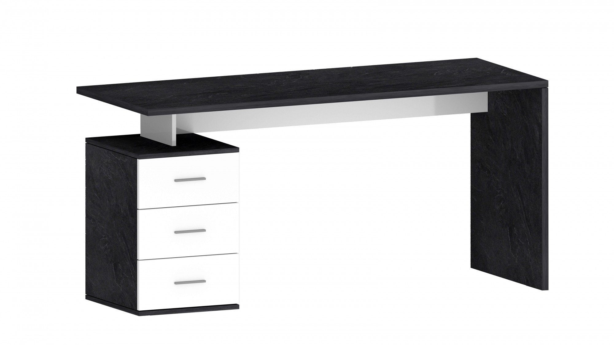 Tecnos Breite NEW 160 schiefer/weiß Design hochglanz SELINA, cm, italien. modernes Schreibtisch