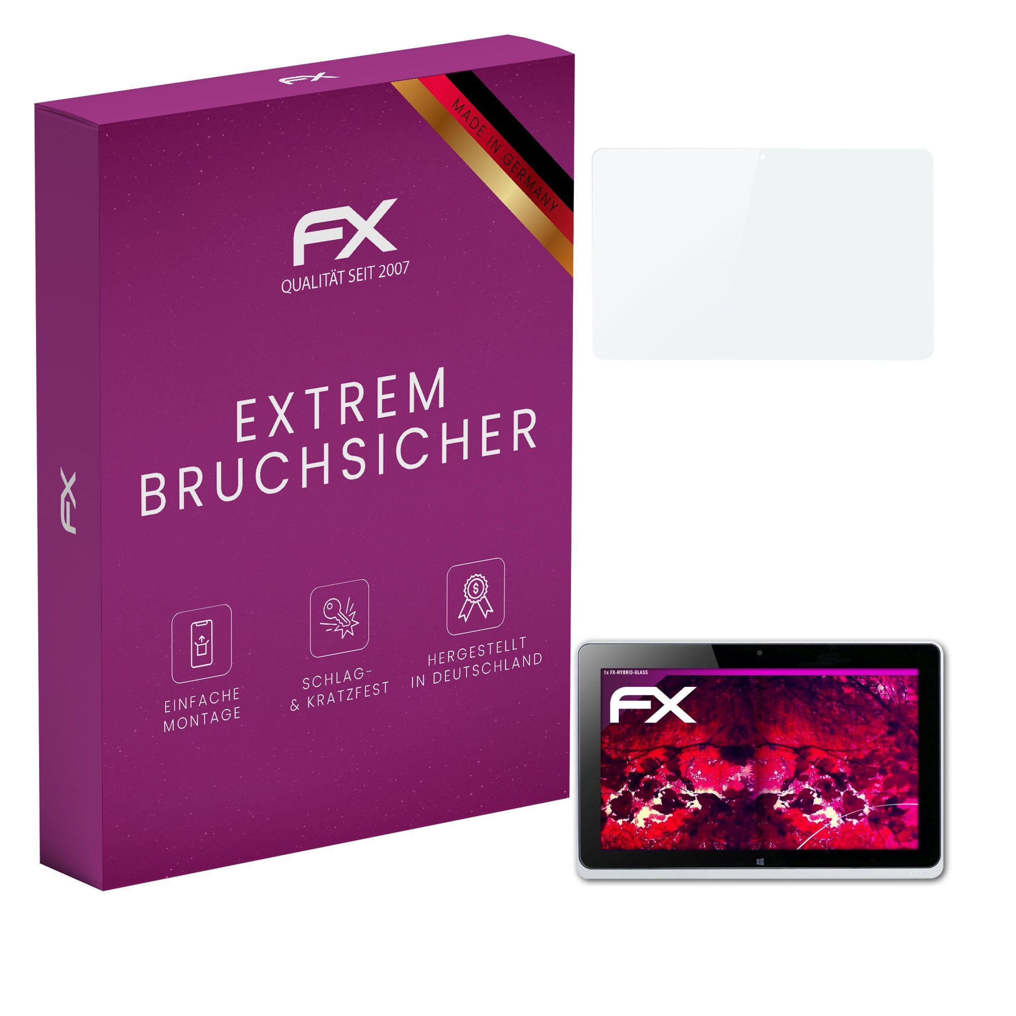 Schutzfolie Panzerglasfolie für Acer Iconia W510