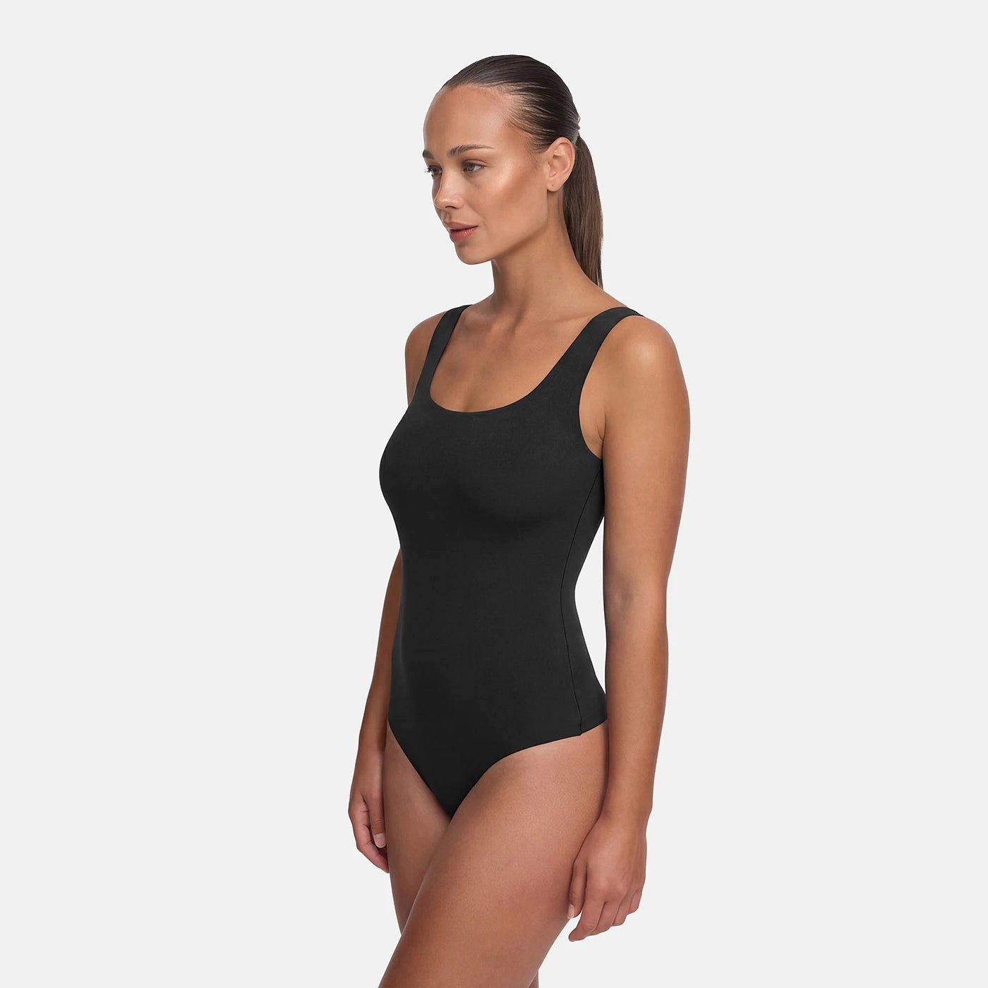 cfab (creamy fabrics) Miederbody Low Back - Body-Braun-3XL (1-tlg) Figurformend