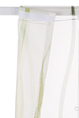 Raffrollo Dimona, my home, mit Klettschiene, Transparent, Voile, Polyester, Wellen