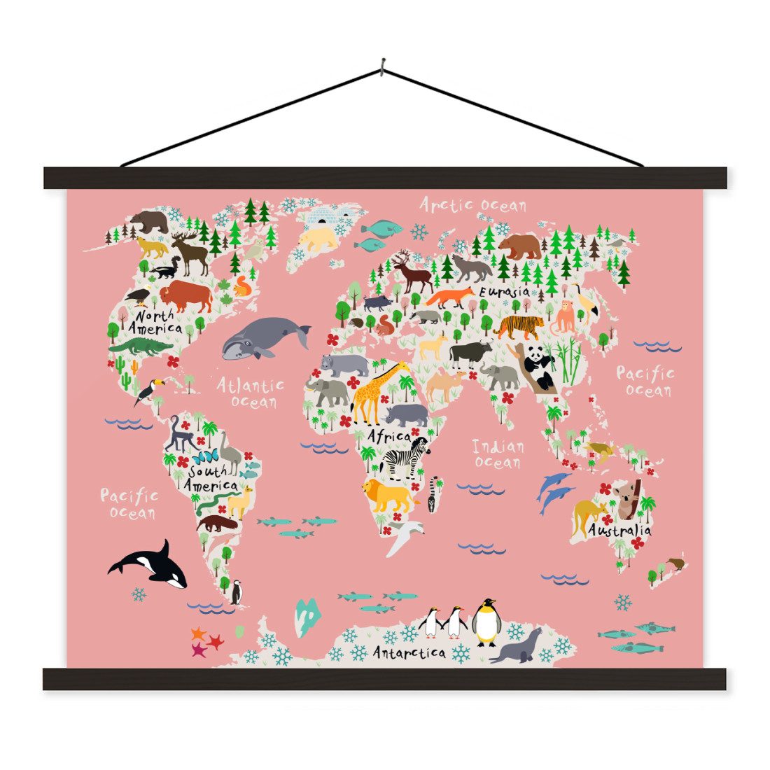 MuchoWow Poster Weltkarte - Kinder - günstig online kaufen