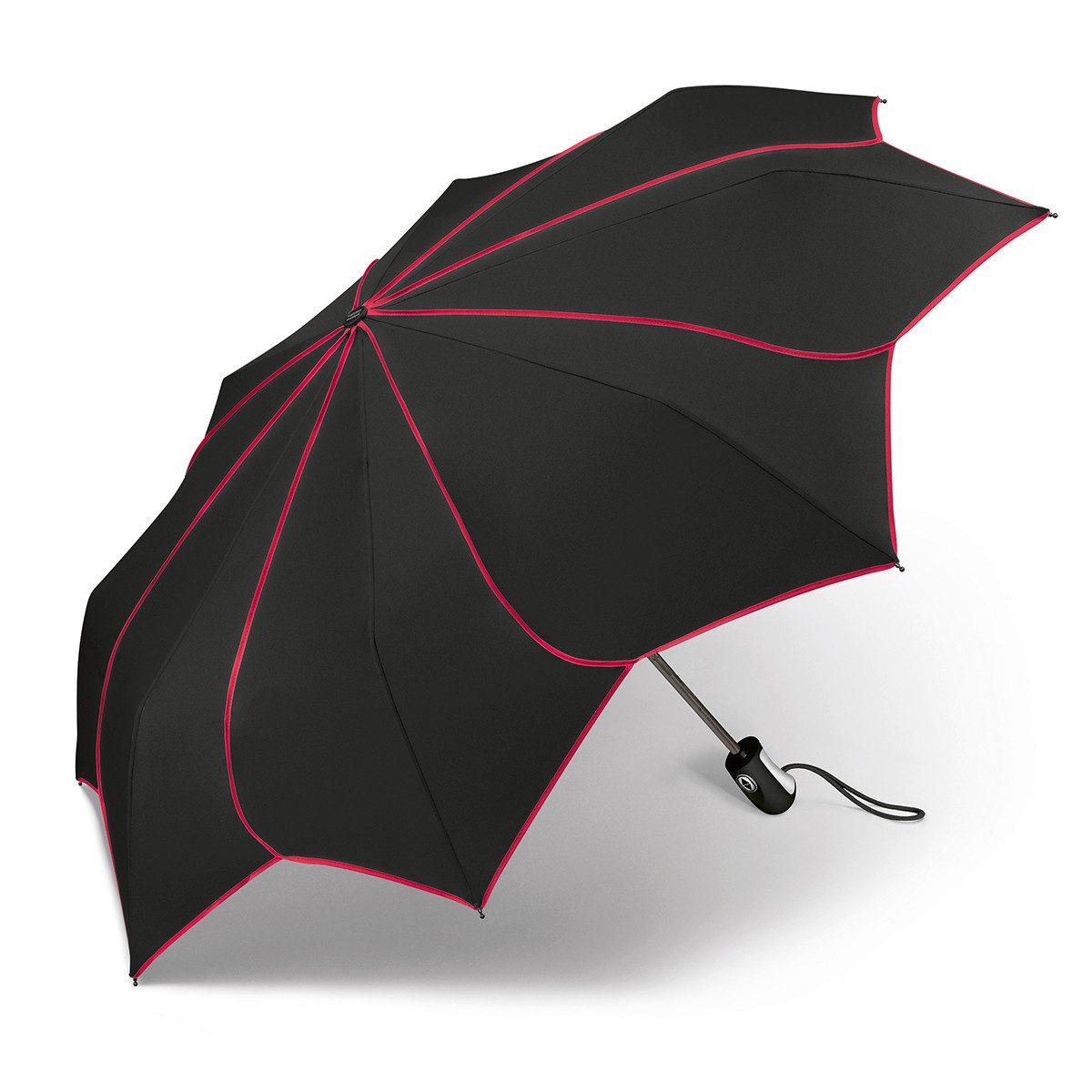 Taschenregenschirm Damen Regenschirm Taschenschirm Auf-Zu Automatik Sunflower schwarz