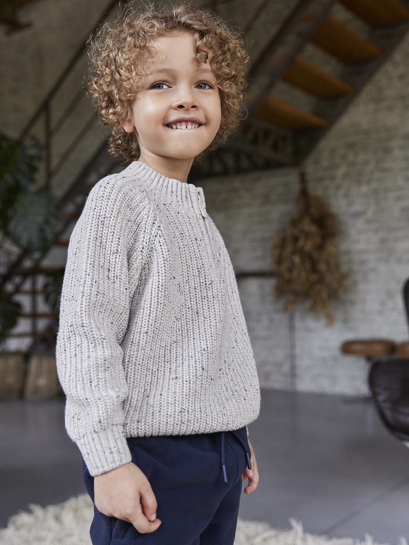 vertbaudet Pullunder Jungen Troyer-Pullover