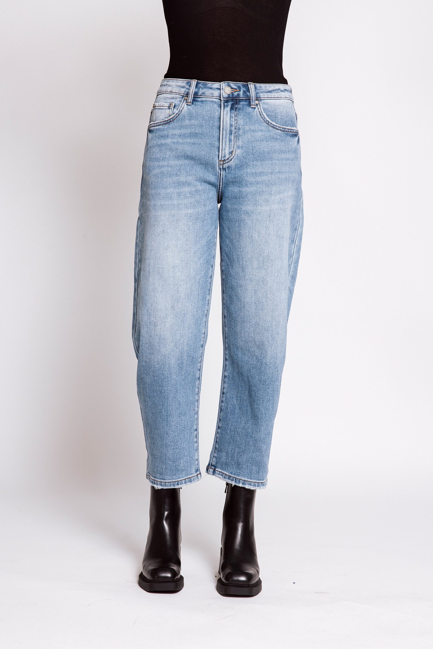 Zhrill 7/8-Jeans IZA bequeme Passform, gerade Beinform, 7/8-Länge, mit Animal-Print