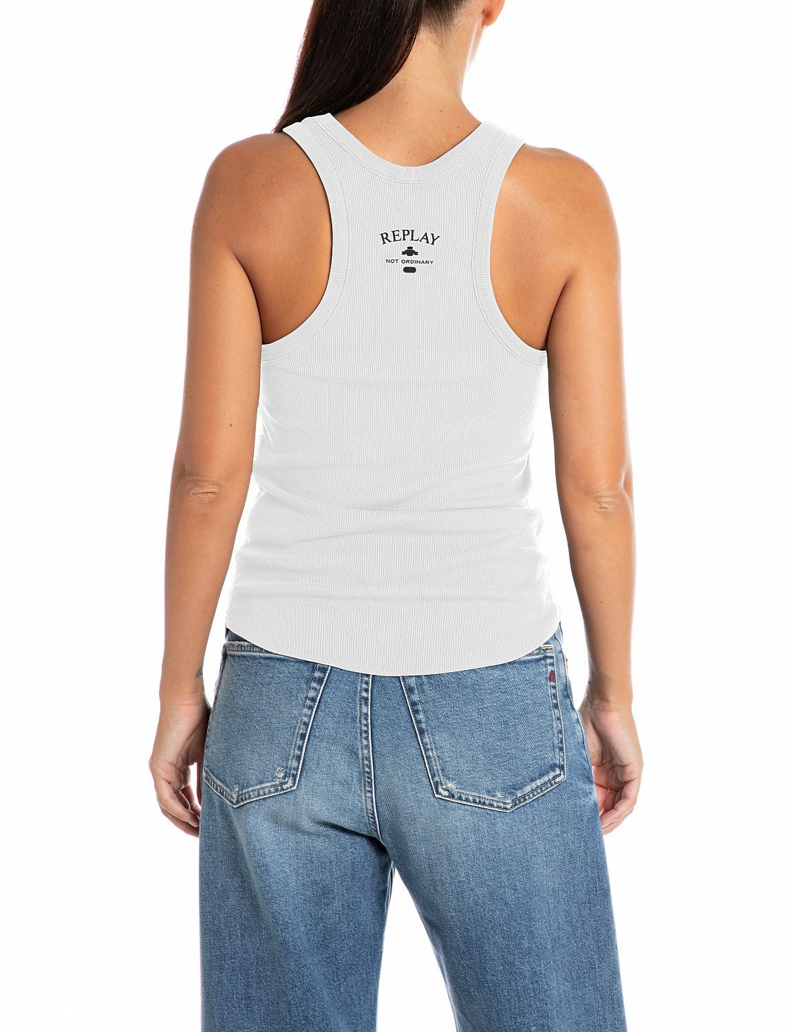 Replay Ripptanktop im Slim Fit