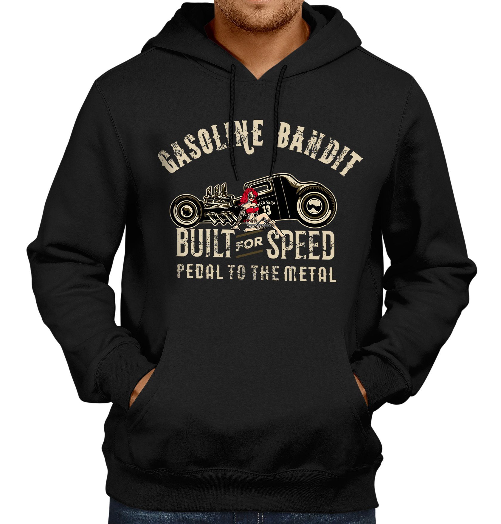 GASOLINE BANDIT® Pullover mit coolem FrontPrint »mit hochwertigem