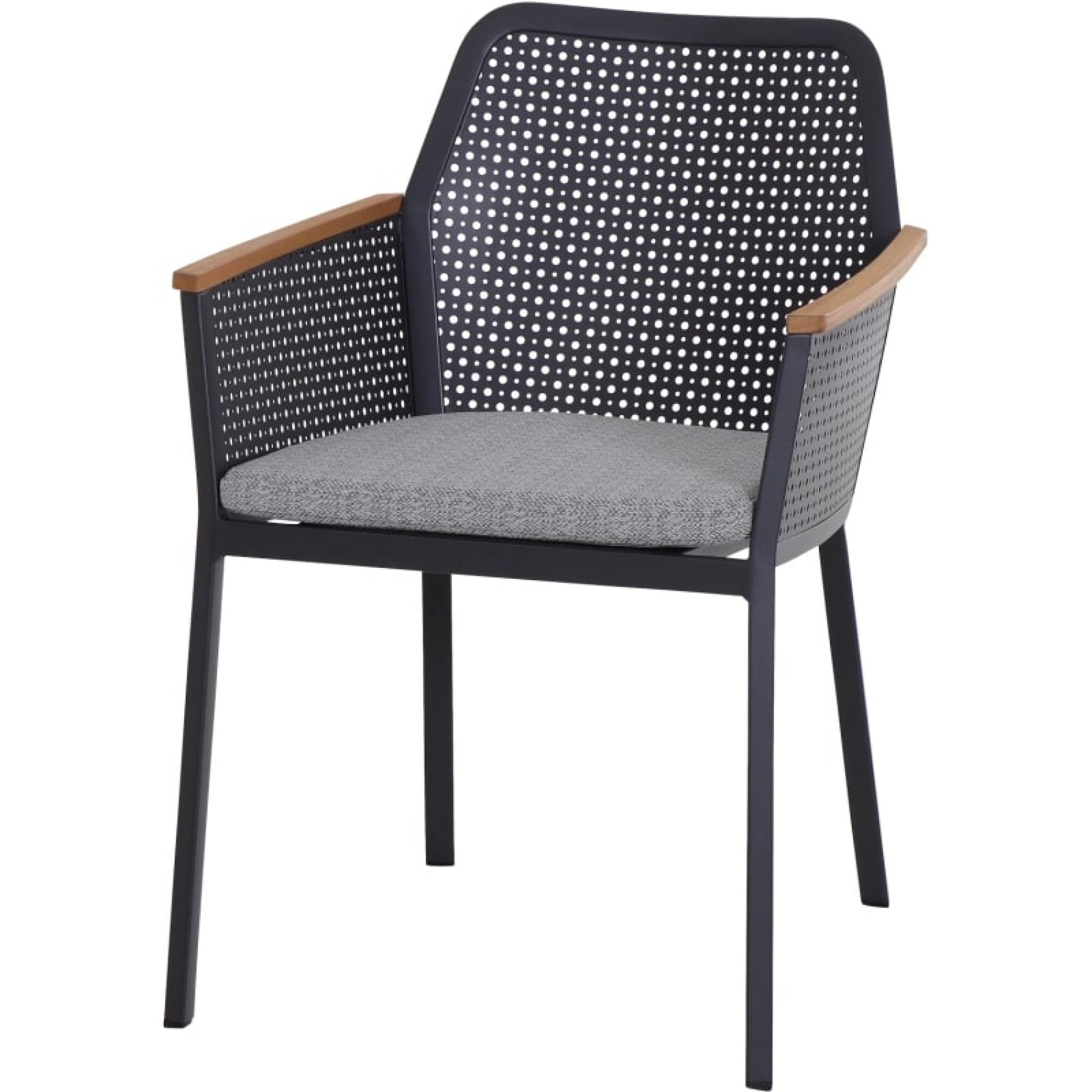 Siena Garden Barhocker Siena Garden Dining-Sessel Preston, FSC Alu, Teak FSC 100 %