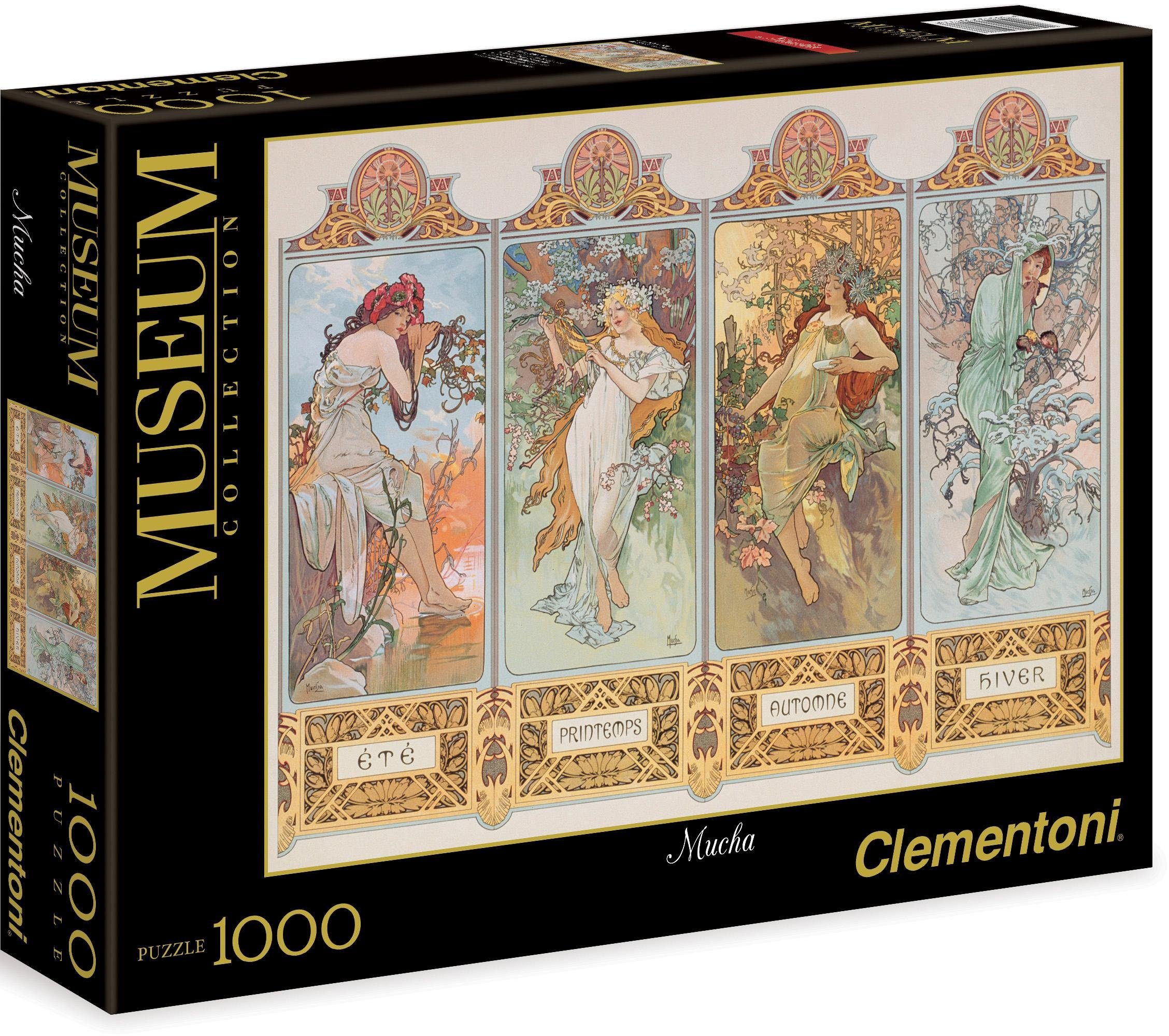Clementoni® Puzzle »Mucha: Die 4 Jahreszeiten«, 1000 Teilig online