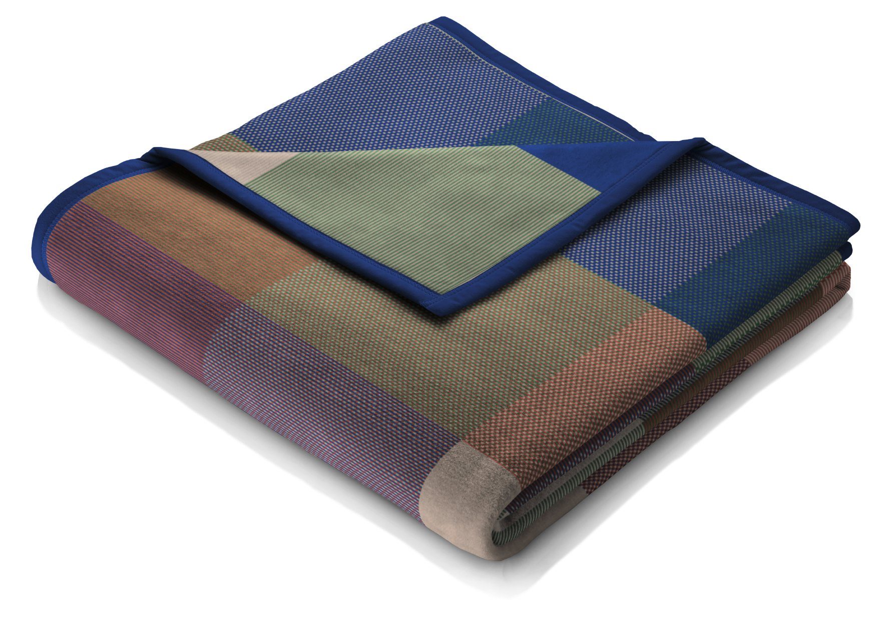 Wohndecke Pure Cotton Karo grün, karierte günstig online kaufen