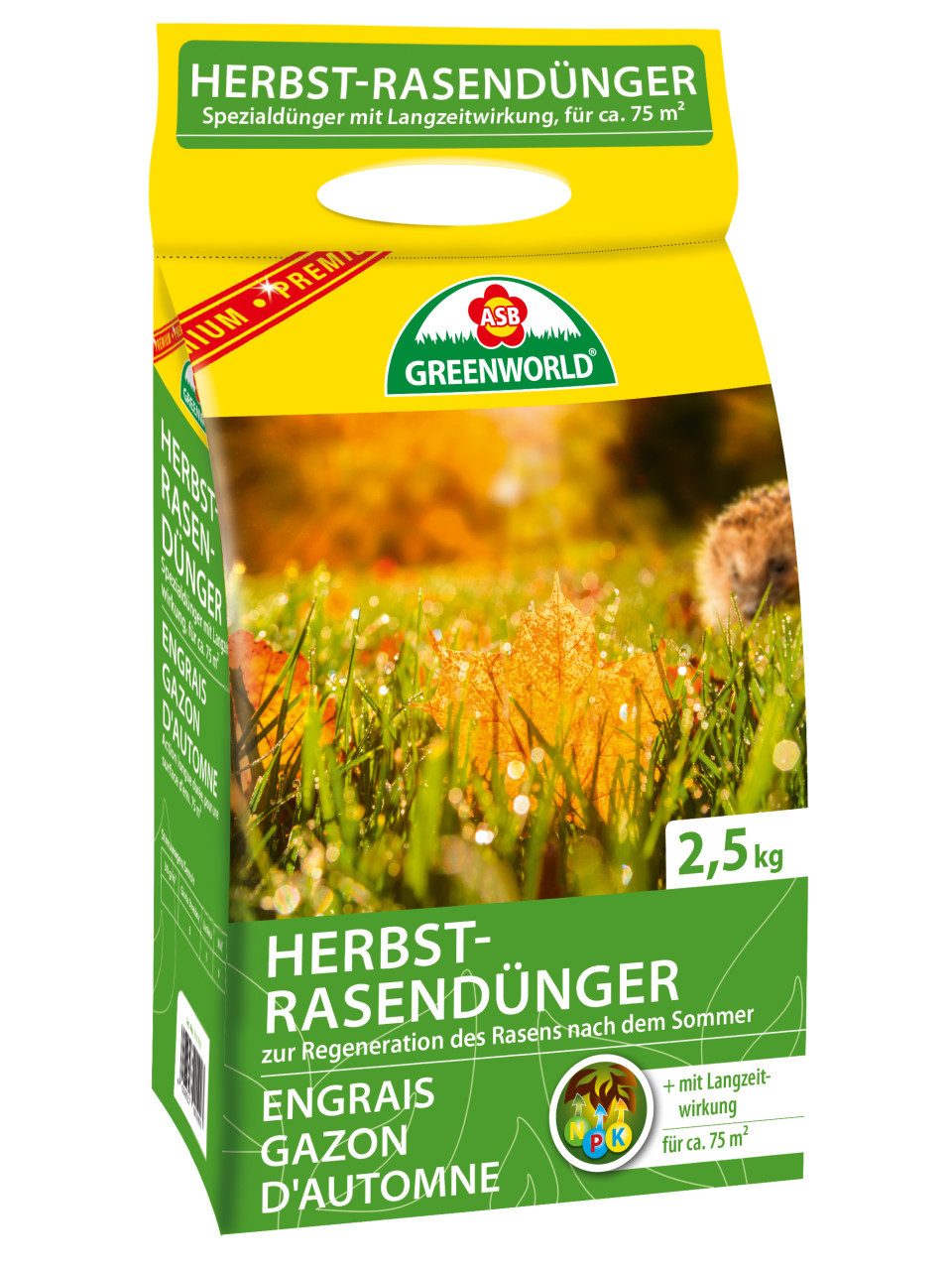 ASB Greenworld Rasendünger ASB Greenworld Herbst-Rasendünger 2,5 kg günstig online kaufen