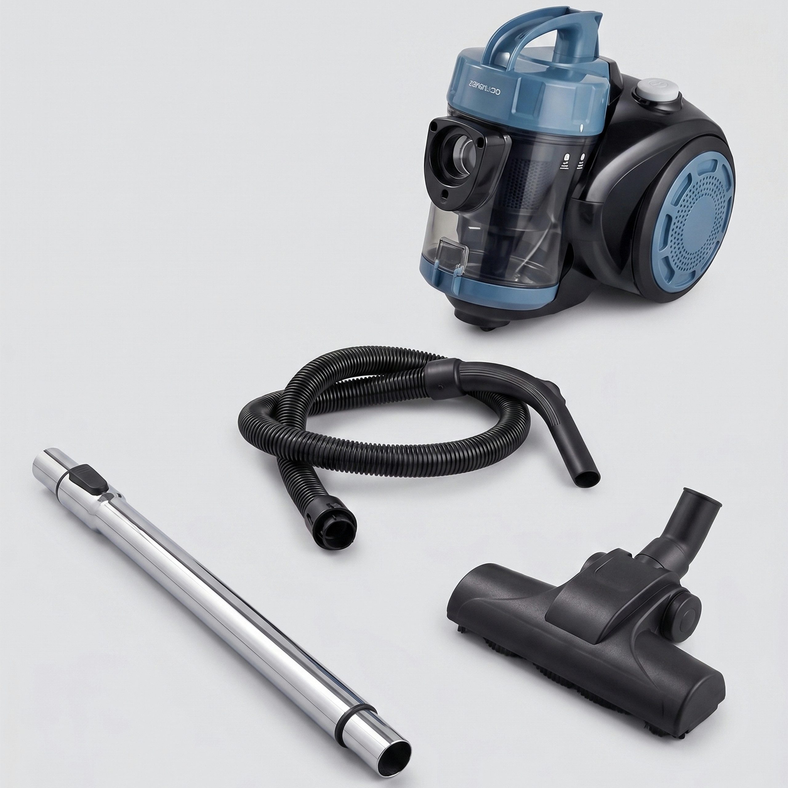 Ambiano Bodenstaubsauger Beutelloser Staubsauger, Zyklon-Bodenstaubsauger, 850 W, 850 W, beutellos, abwaschbarer HEPA-H13-Filter, inkl. Parkettbürste & Fugenaufsatz